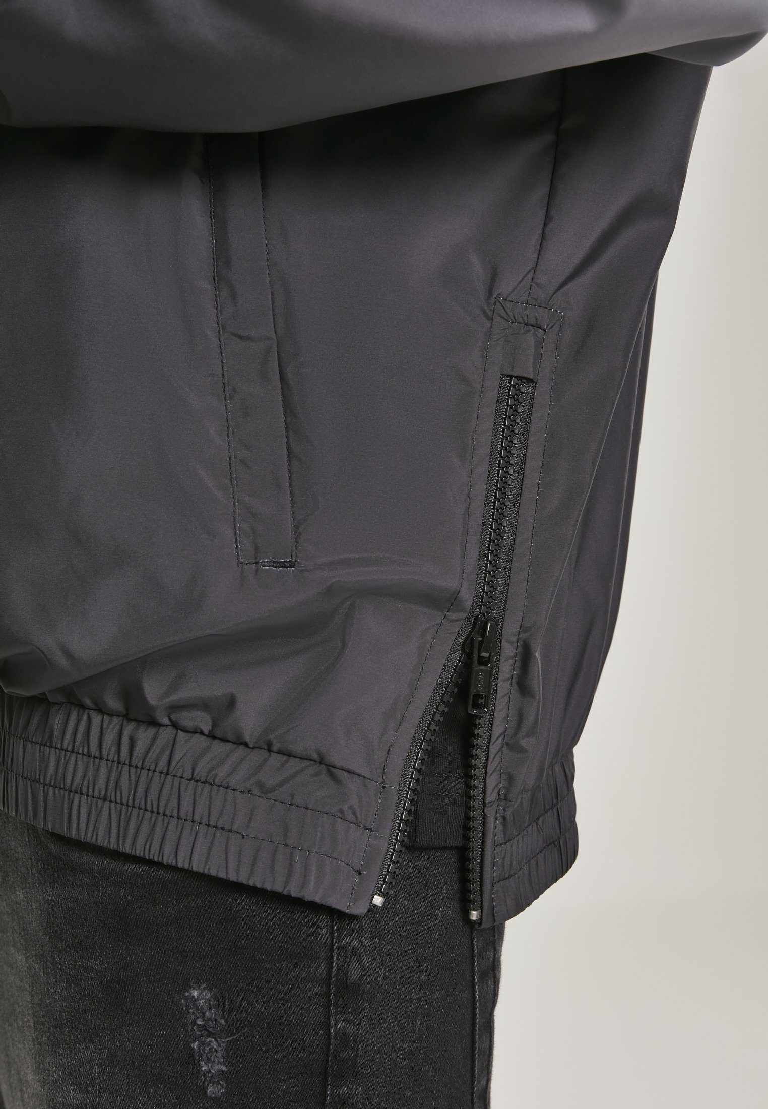 URBAN CLASSICS Outdoorjacke Herren Gradient Over (1-St) black/white Pull Jacket