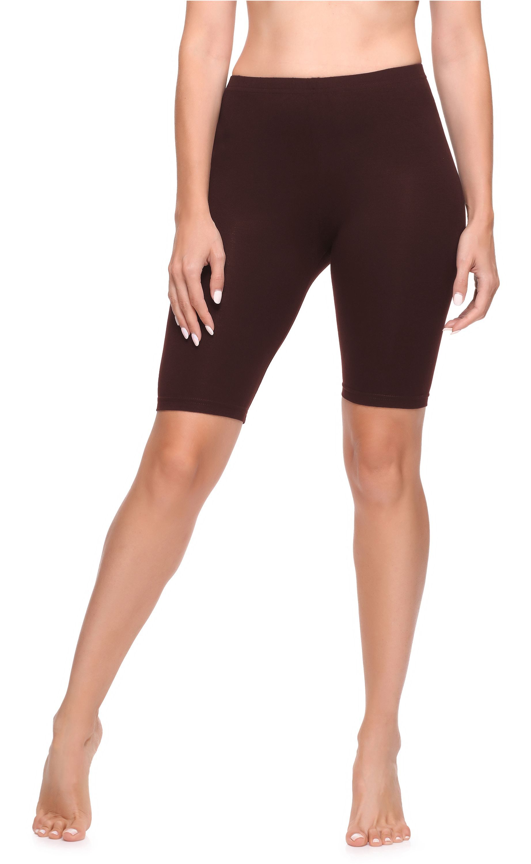 Ladeheid Leggings Damen Kurze Hose LA40-131 (1-tlg) elastischer Bund