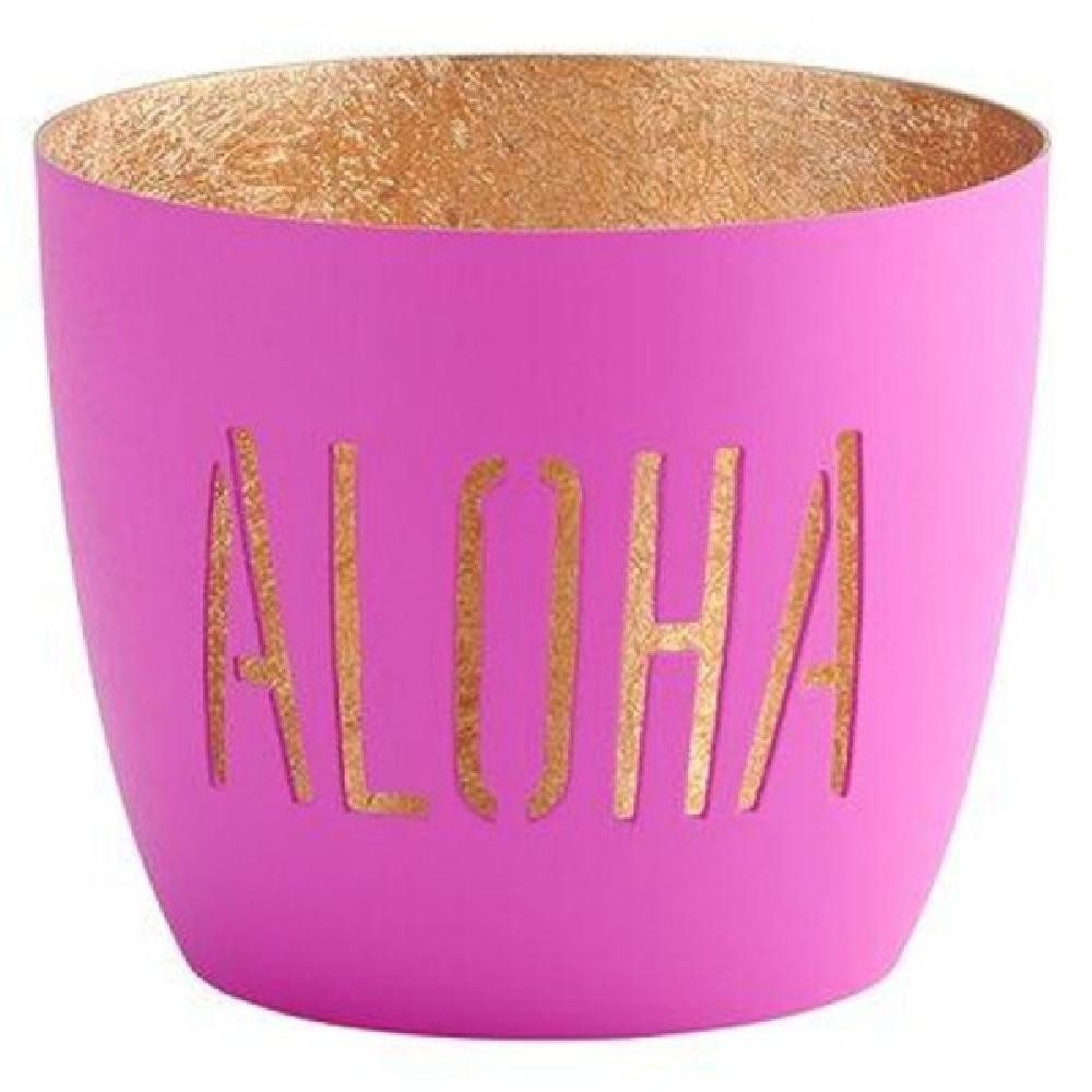 Giftcompany Kerzenhalter Windlicht Madras Aloha Neon Purple