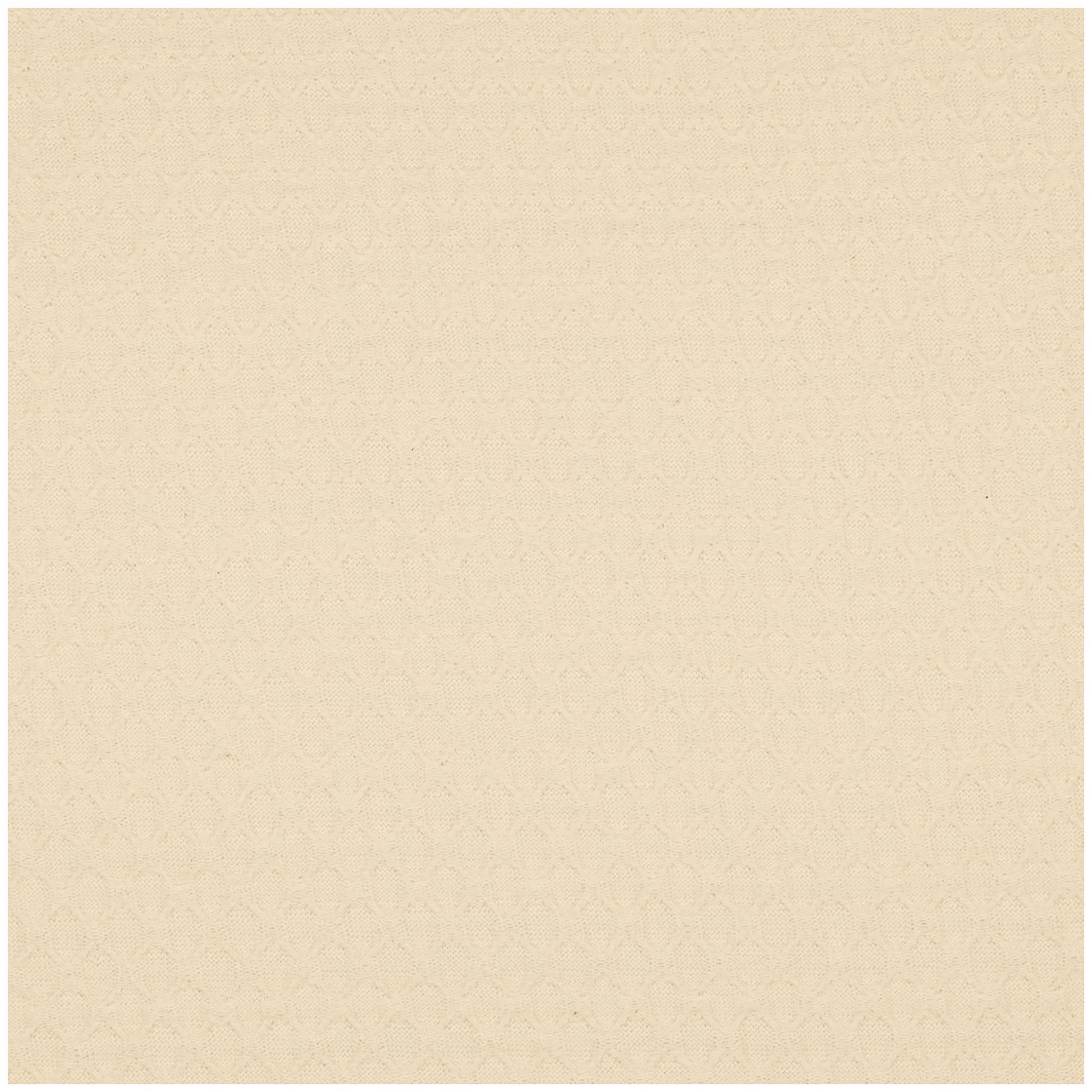 maDDma Stoff Strickstoff Jaquard Rauten natur ab 0,5mx1,20m gestrickt Baumwollstoff