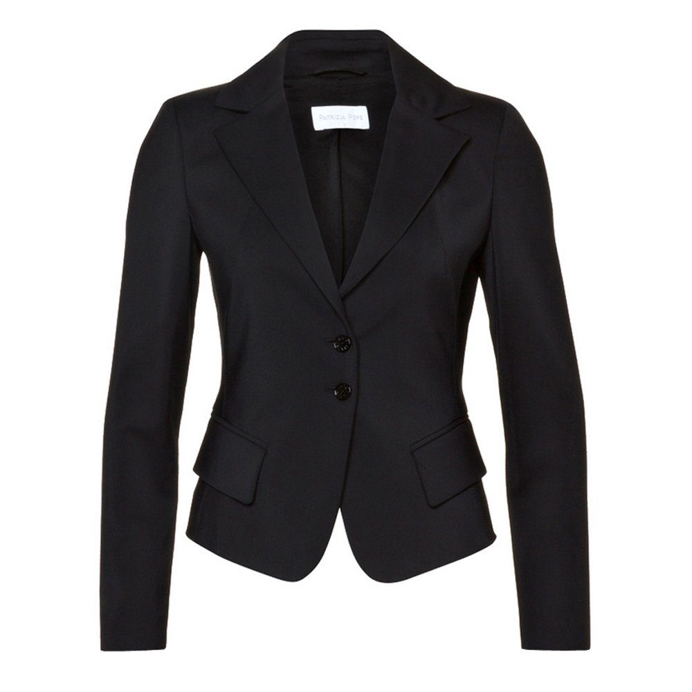 Blusenblazer Blazer aus Baumwoll-Gemisch