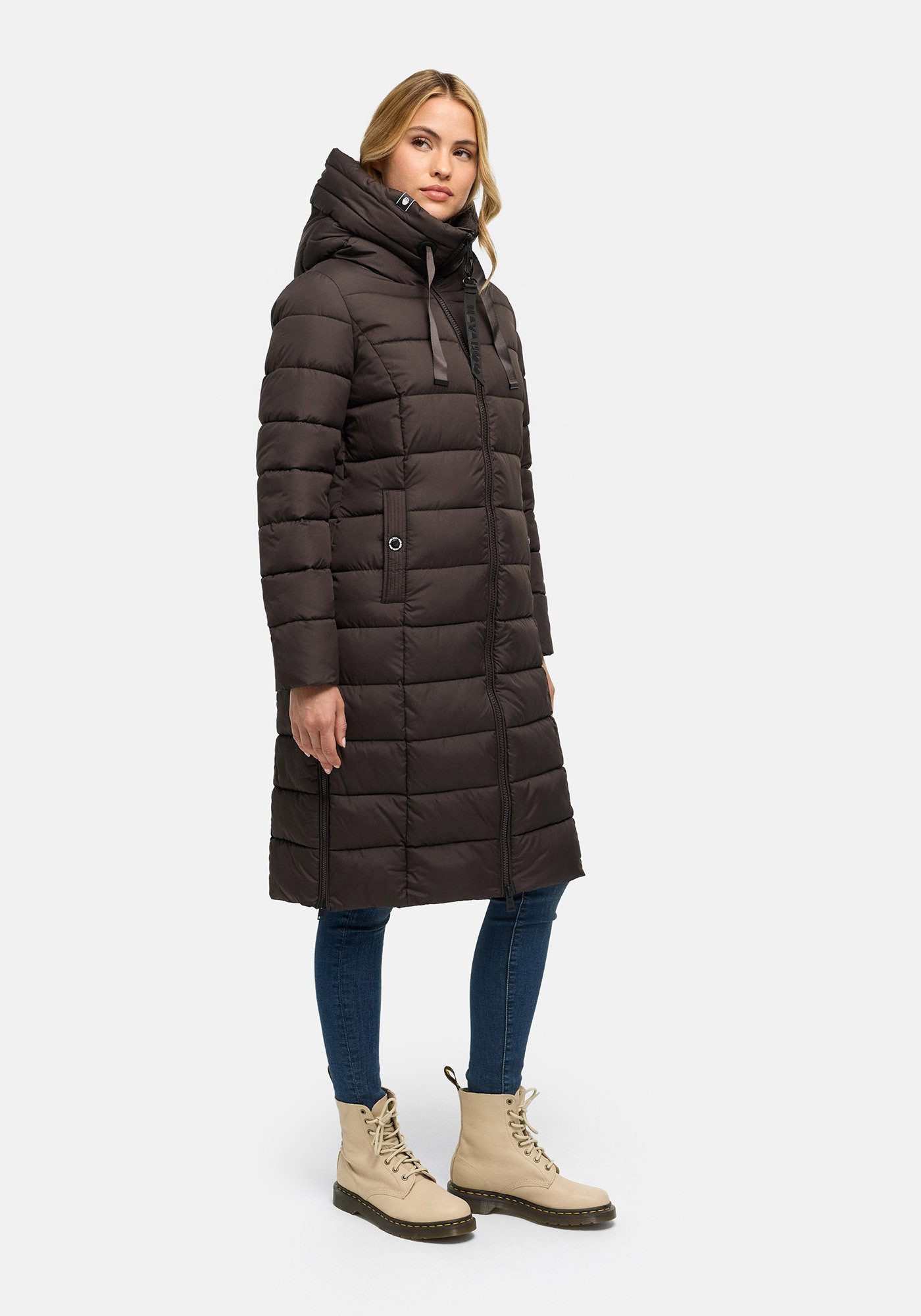 Navahoo Winterjacke Mondmaedchen Extra langer Schnitt mit seitlichen Schlitzen – Bild 2 von 5