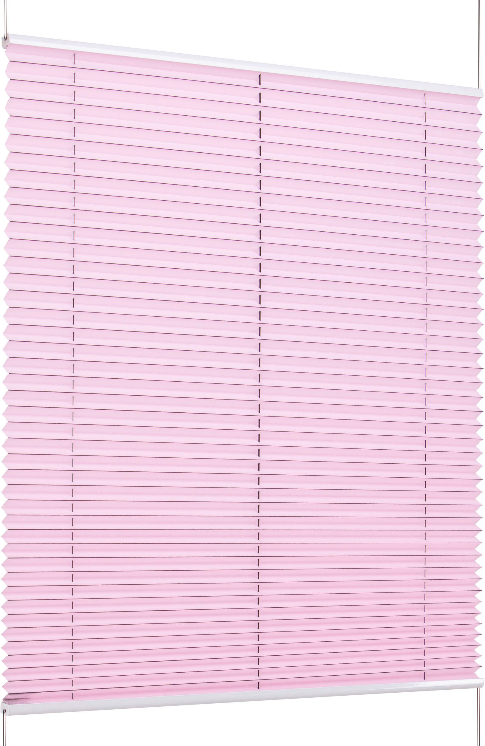 K-HOME Plissee Klemmfix FLORIDA Stripe mit patentiertem Design, Lichtschutz, ohne Bohren, verspannt, Klemmfix, patentiertes Design