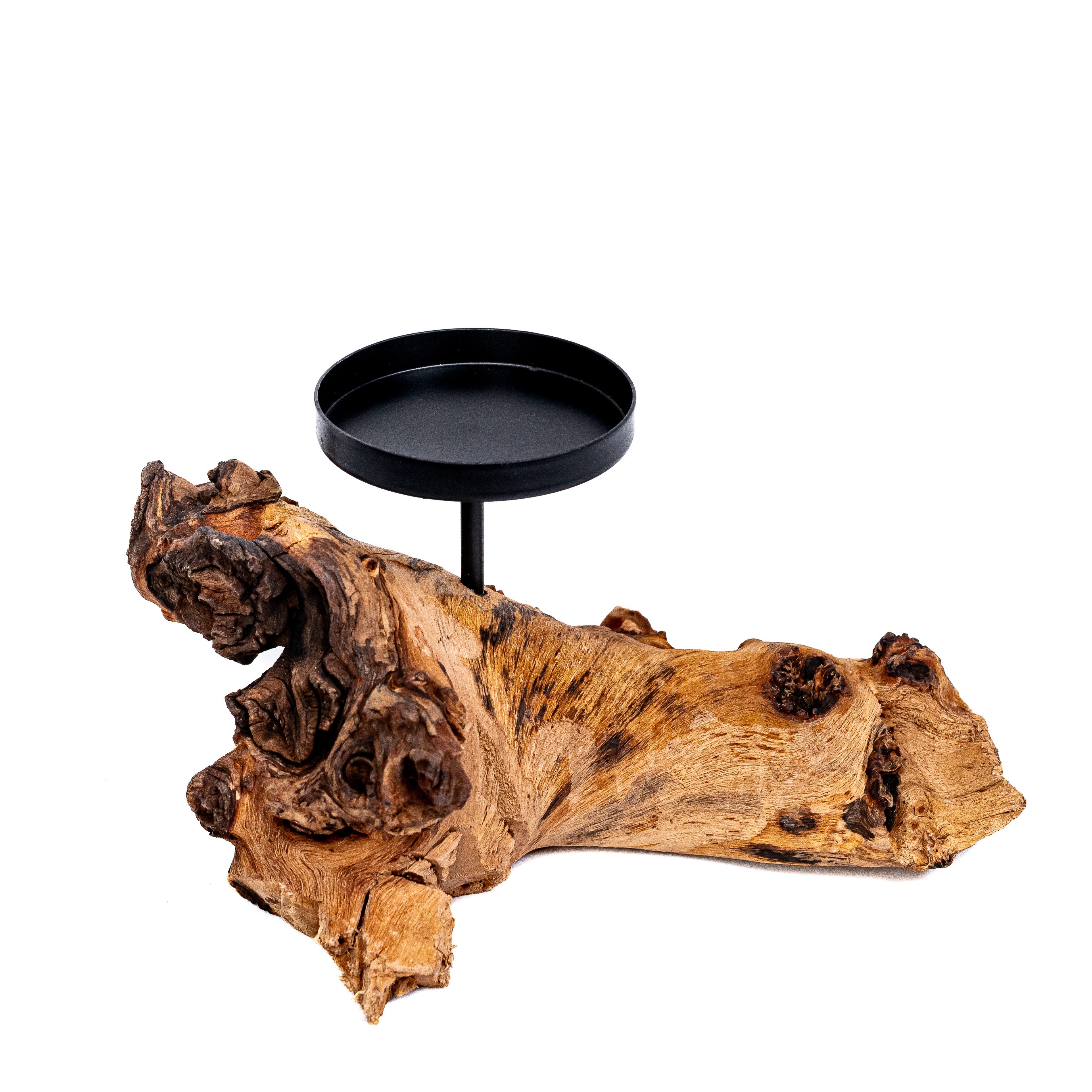 Deggelbam Kerzenhalter Kerzenwurzel - Kerzenhalter auf Echtholzwurzel 1er u günstig online kaufen