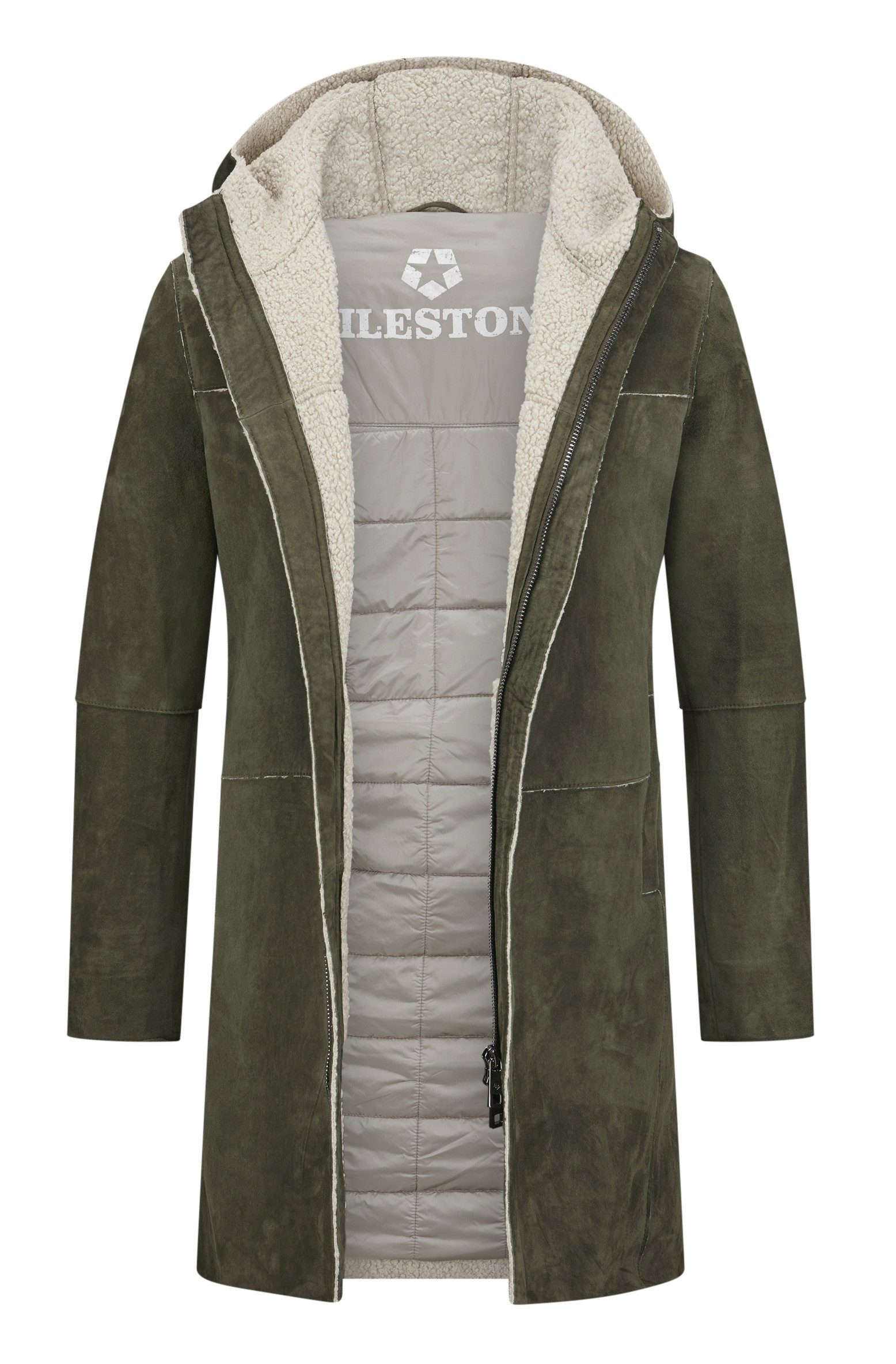 Milestone Ledermantel MSAlerio aus softem Veloursleder günstig online kaufen
