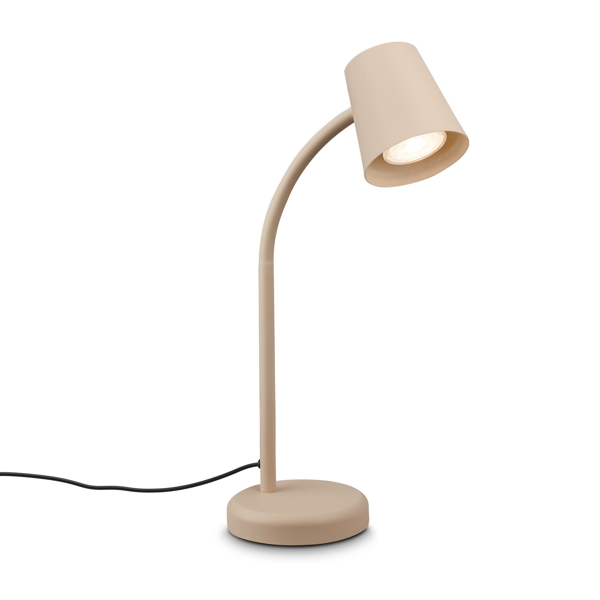 Briloner Leuchten Tischleuchte LED Tischlampe Bürolampe Homeoffice Schreibtischlampe Kinderzimmer, ohne Leuchtmittel, 2700K - Extra - Warmweiß