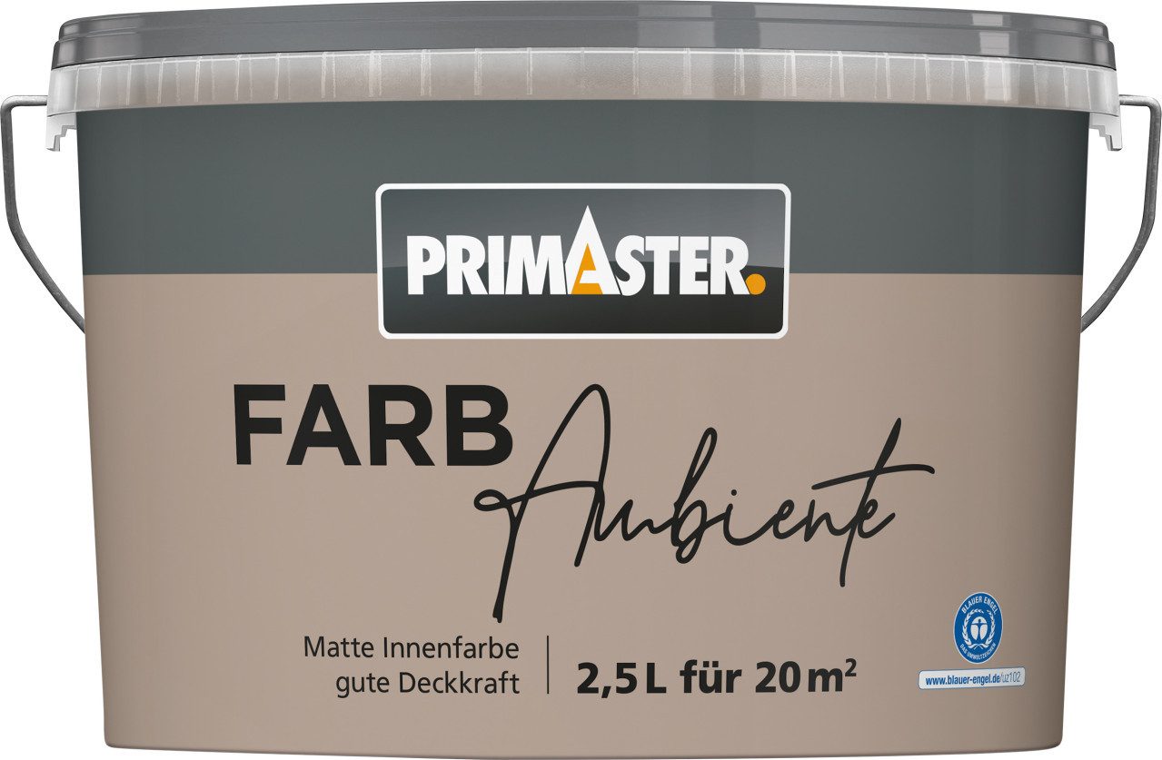 Primaster Wandfarbe Primaster Farbambiente Wandfarbe matt naturbraun
