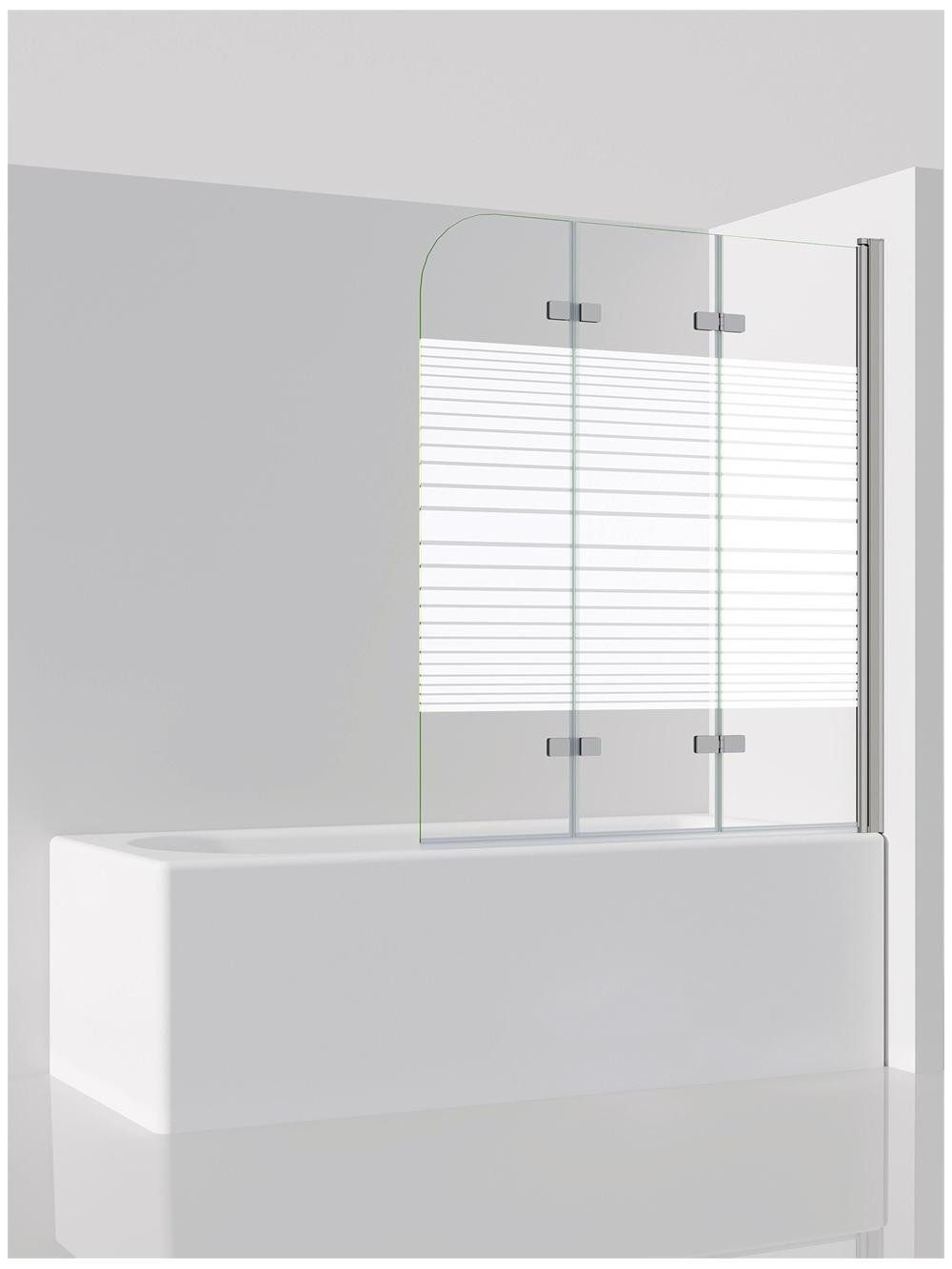 IMPTS Badewannenaufsatz Teilsatiniert Duschtrennwand Faltbar Duschwand für günstig online kaufen