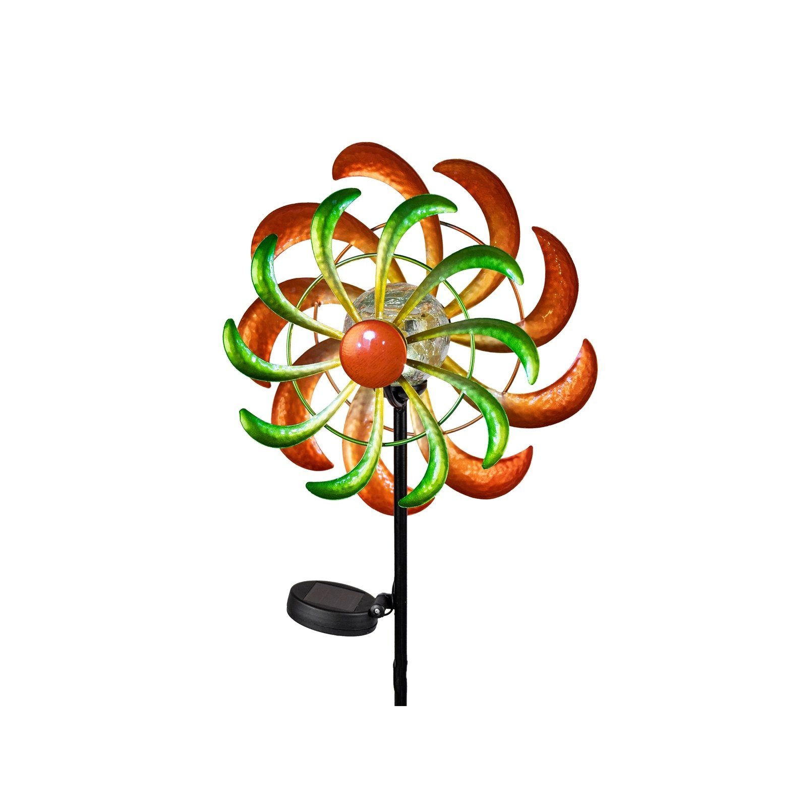 formano Windrad Windspiel Gartenstecker mit Solarlicht (1 St)