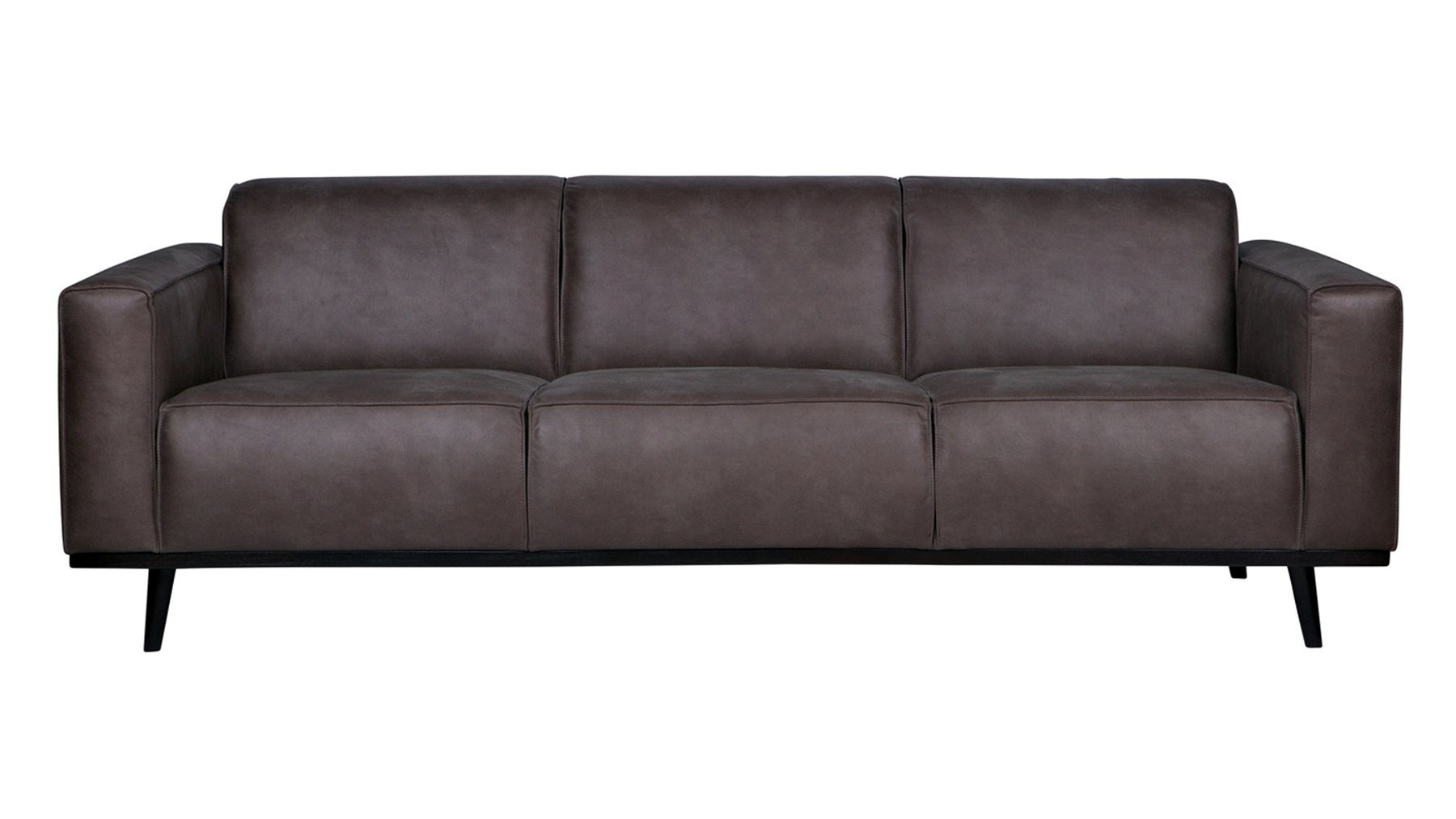 BePureHome Sofa Sofa Statement 3-Sitzer - Leder Grey, freistellbar | Alle Sofas