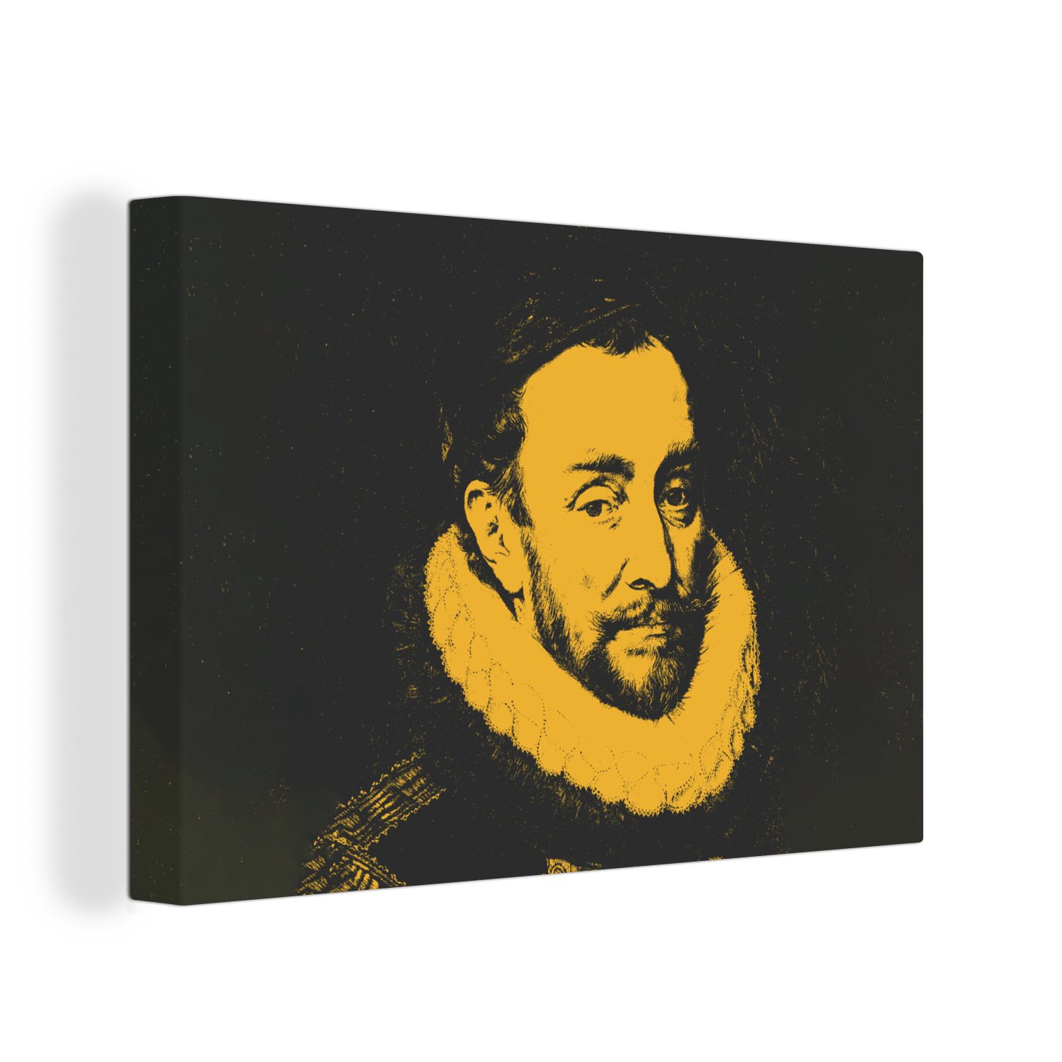OneMillionCanvasses® Gemälde Wilhelm von Oranien - Adriaen Thomasz - Gemälde, (1 St), Wandbild Leinwandbilder, Aufhängefertig, Wanddeko, 30x20 cm