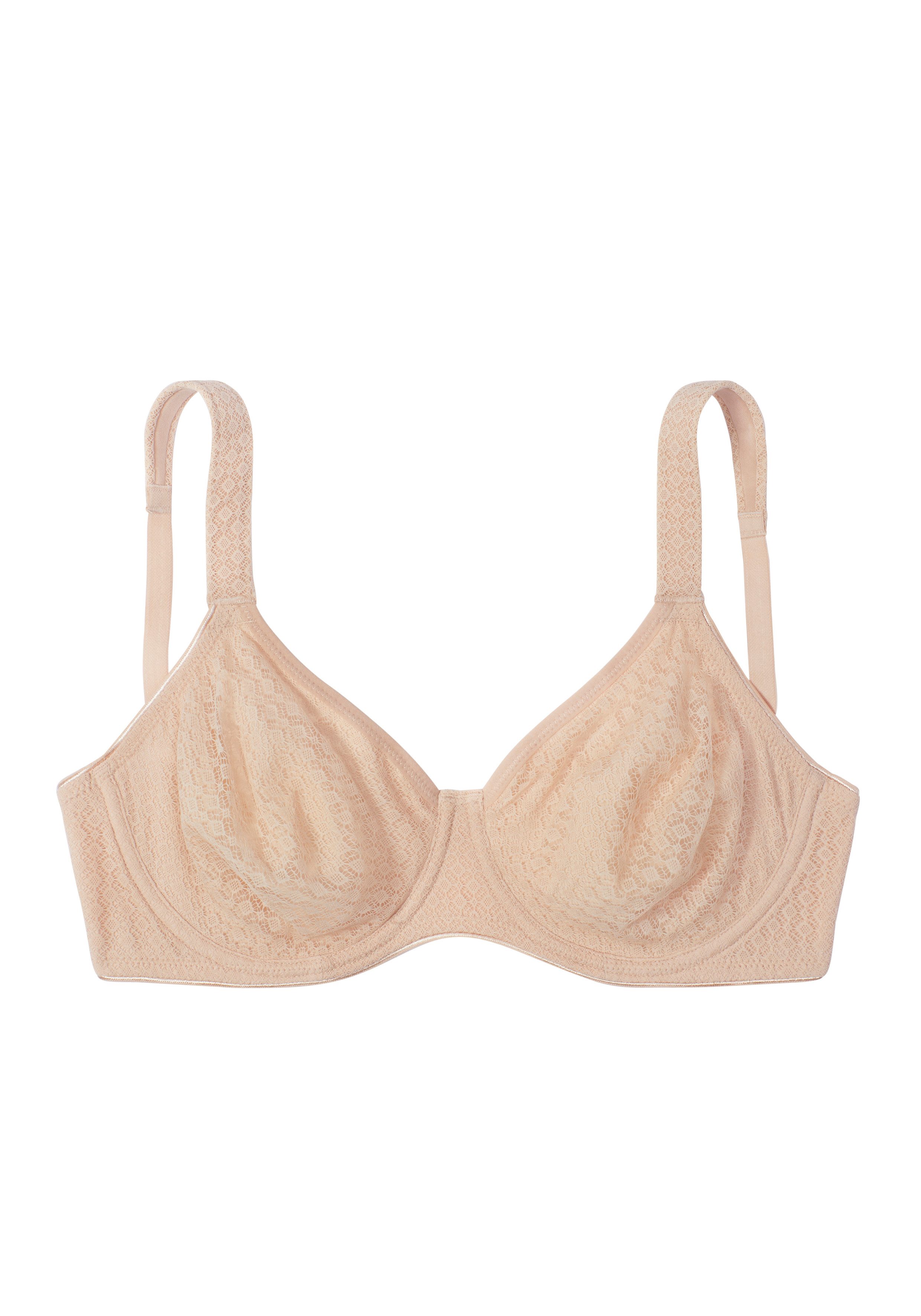petite fleur by Lascana T-Shirt-BH, BH mit Bügel, Bügel-BH (Packung, 2 Stück) mit breiten Trägern, große Größen, bequemer BH – Bild 3 von 5