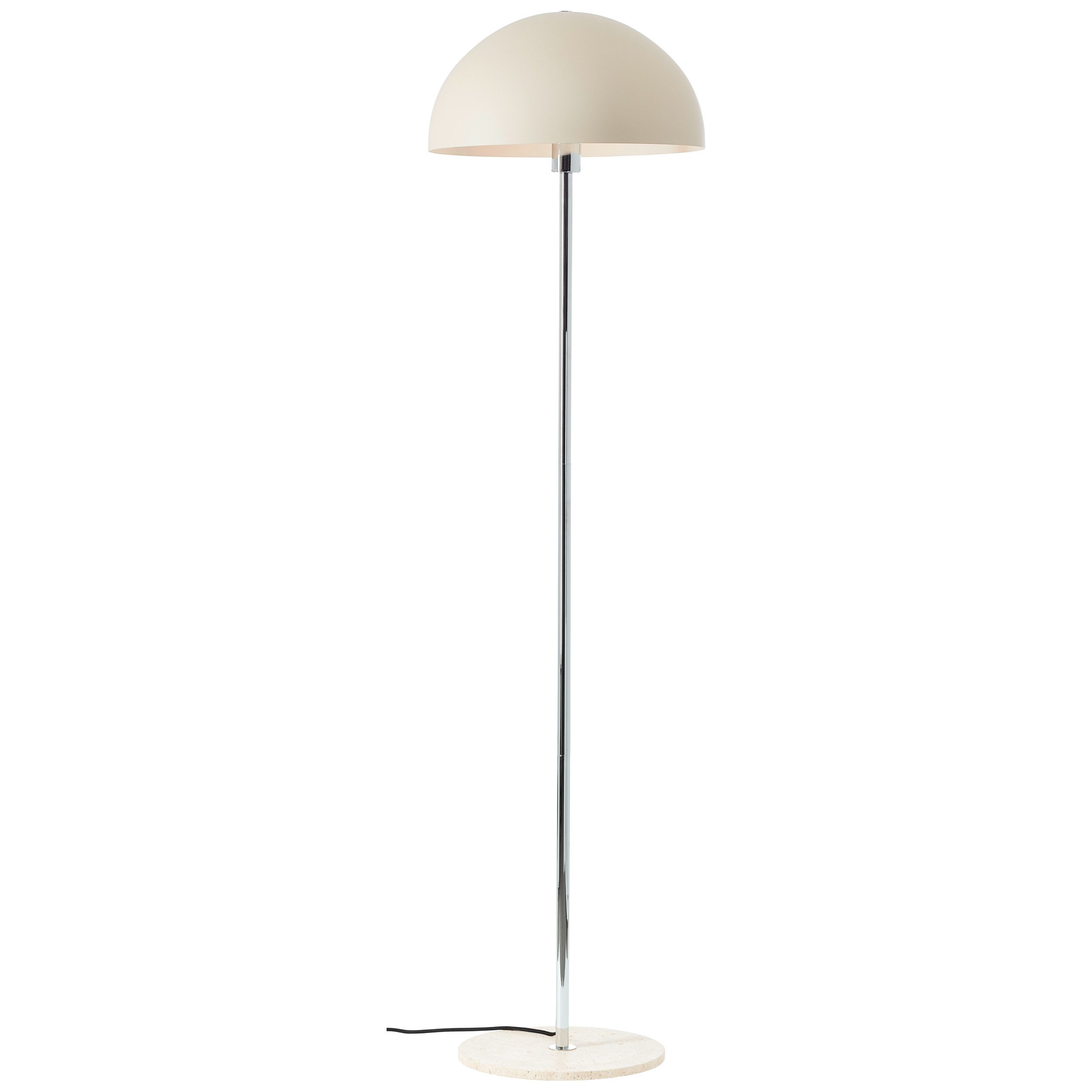 LeGer Home by Lena Gercke Stehlampe Linnea Pilz Lampe - Travertin Steinfuß, ohne Leuchtmittel, Pilzleuchte, Höhe 150cm