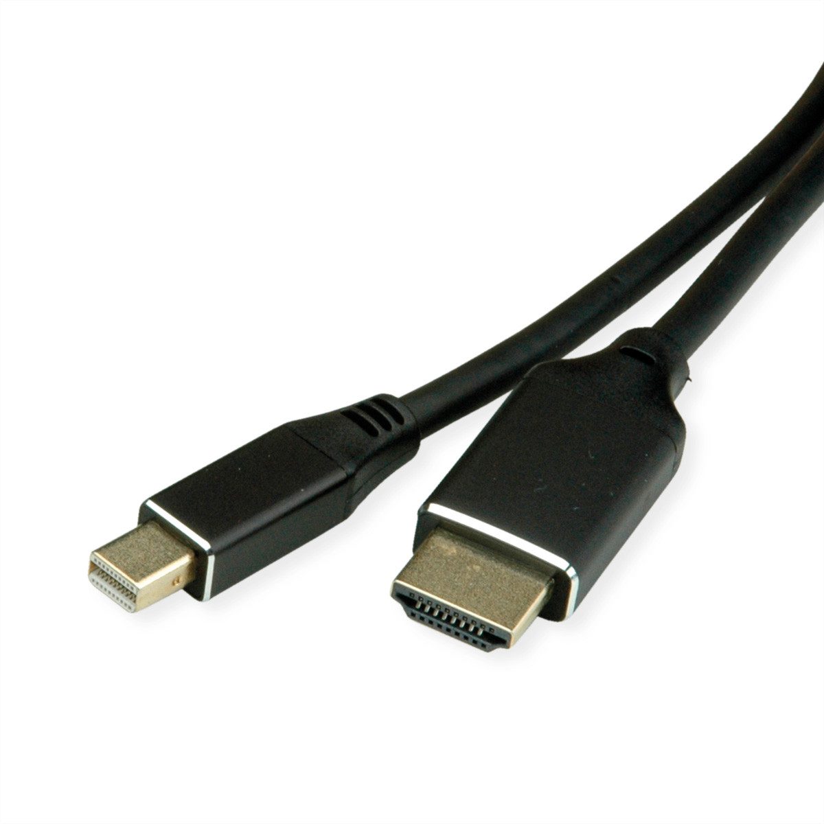 Bachmann Mini DisplayPort zu HDMI Kabel 1,5m Stromadapter Mini DisplayPort Männlich (Stecker) zu HDMI Typ A Männlich (Stecker), 150.0 cm, S.1 Mini DP S.2 HDMI, 918.205