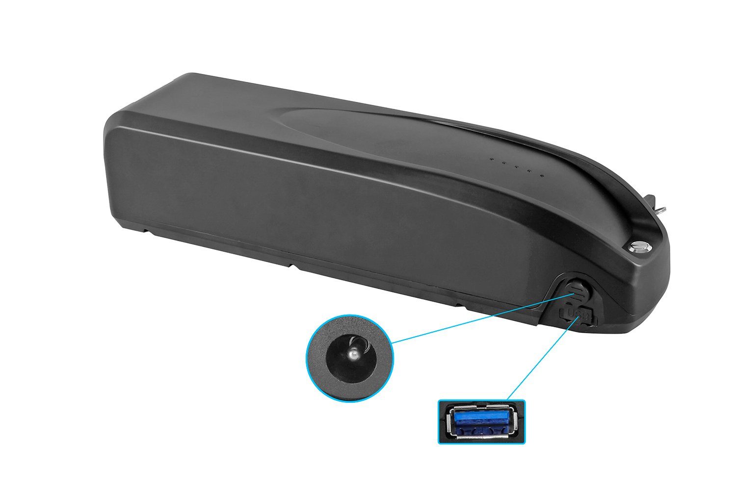 PowerSmart ZZ981004 E-Bike Akku Ersatz Downtube ZZ98 für BLAUPUNKT - 36V 14Ah (504Wh) - ZZ981004 - baugleich Prophete Art.-Nr. 326 Li-ion 14000 mAh (36 V)