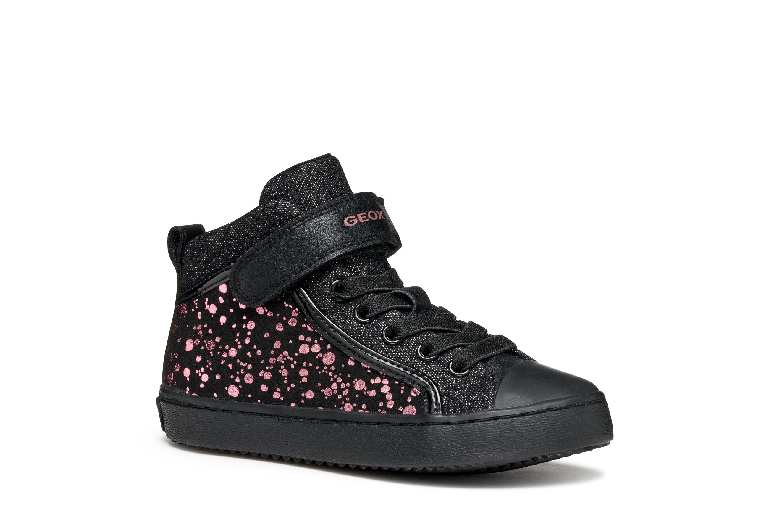 Geox J KALISPERA GIRL Кросівки Schnürboots, Glitzerschuh mit Gummizug, Größenschablone zum Download