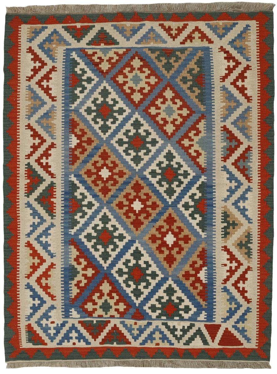 Orientteppich Kelim Fars / Orientteppich Handgewebter Perserteppich, Nain 159x189 4 Trading, Höhe: mm rechteckig
