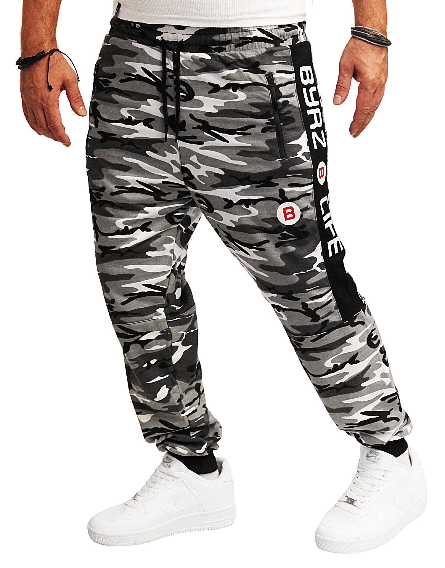 Hose Army Herren Sport Trainingshose (H.12) RMK Tarn Fitnesshose Jogginghose Camouflage-Hell Camouflage