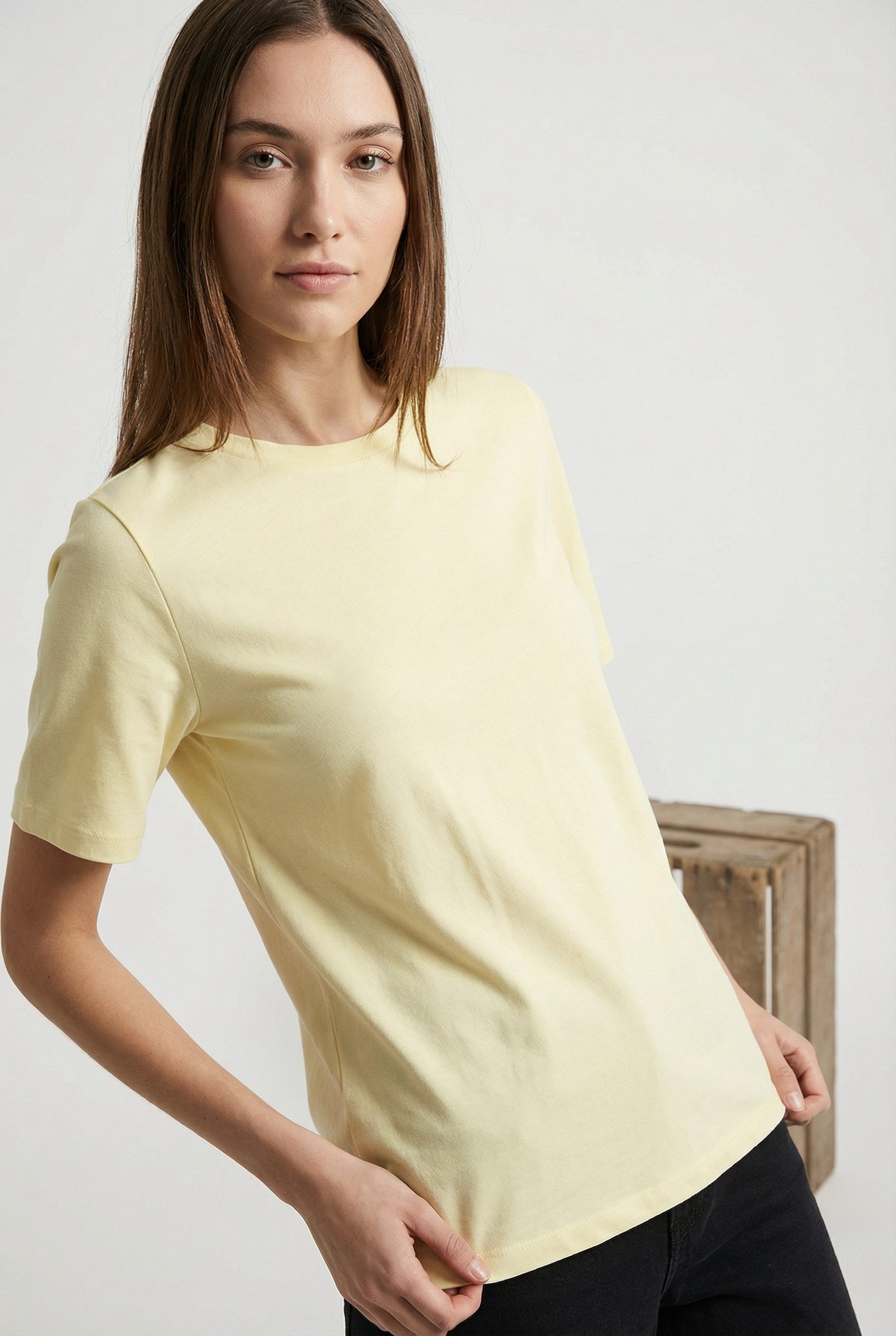 ONLY Kurzarmshirt ONLONLY S/S TEE JRS NOOS regular fit, casual, Single Jersey, Baumwolle, Rundhals