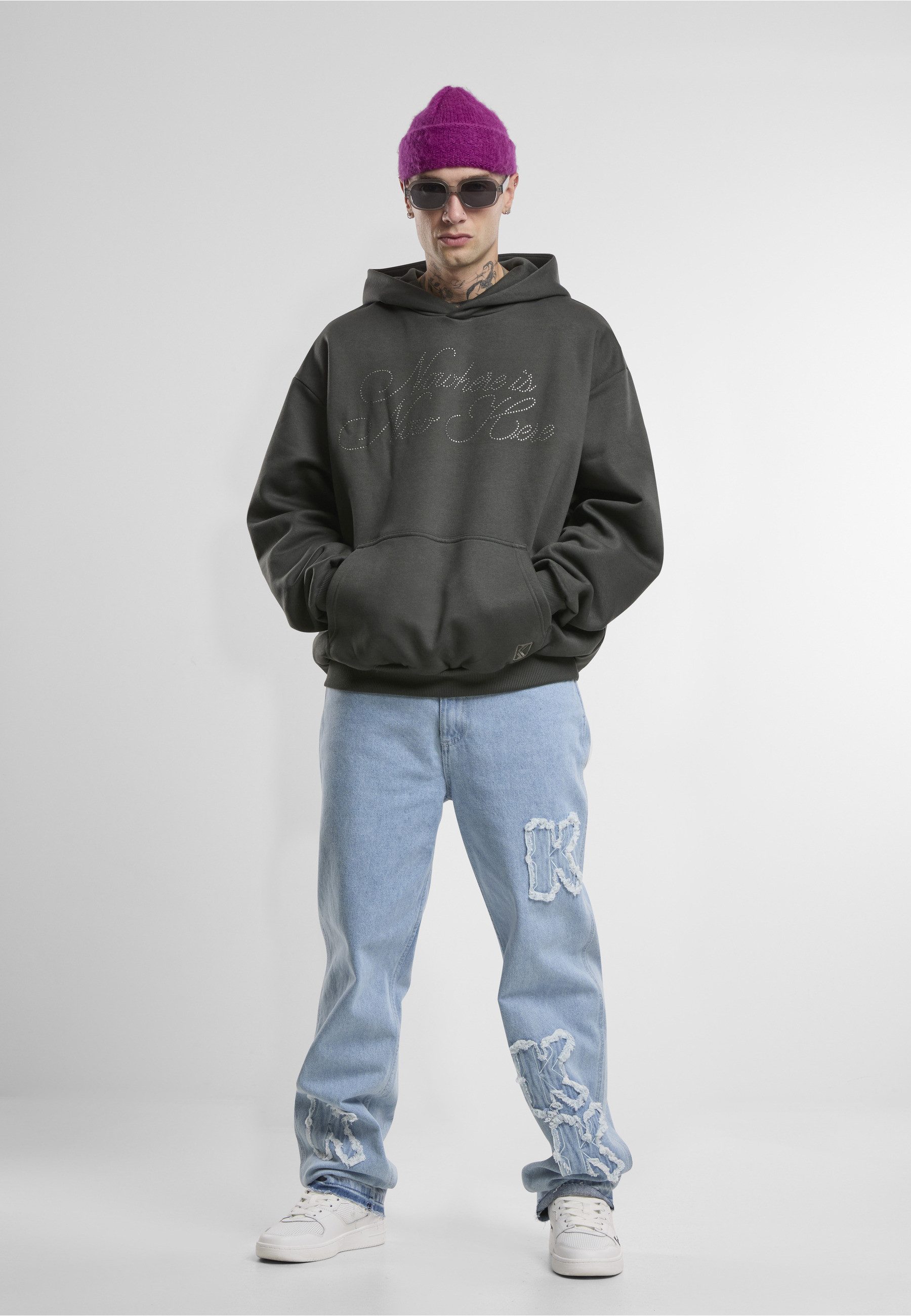 Karl Kani Kapuzensweatshirt Karl Kani Karl Kani OG Rhinestone OS Hoodie (1-tlg)