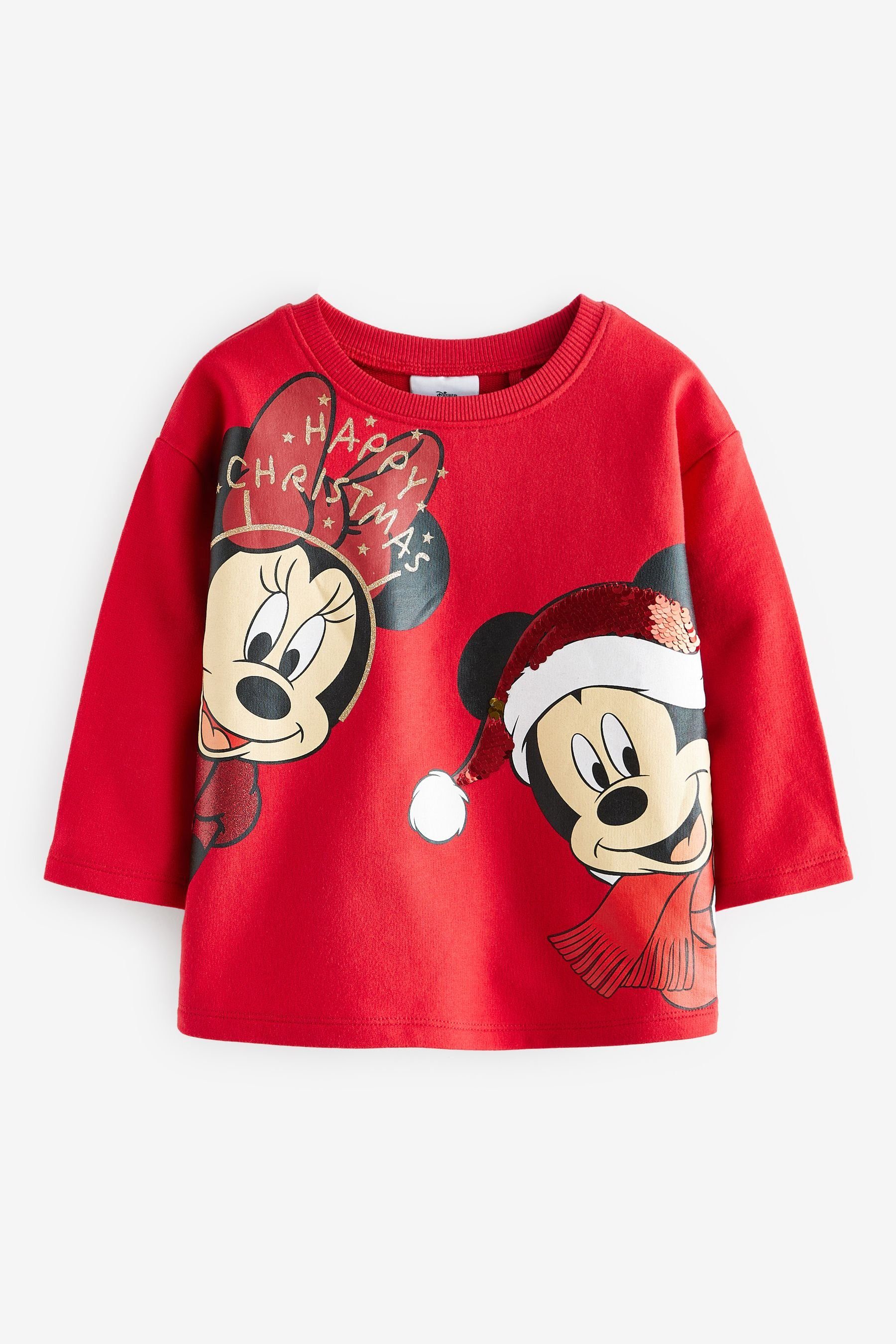 2024 super willkommen Next T-Shirt Minnie Weihnachtsmotiv (1-tlg) Mouse™ mit T-Shirt