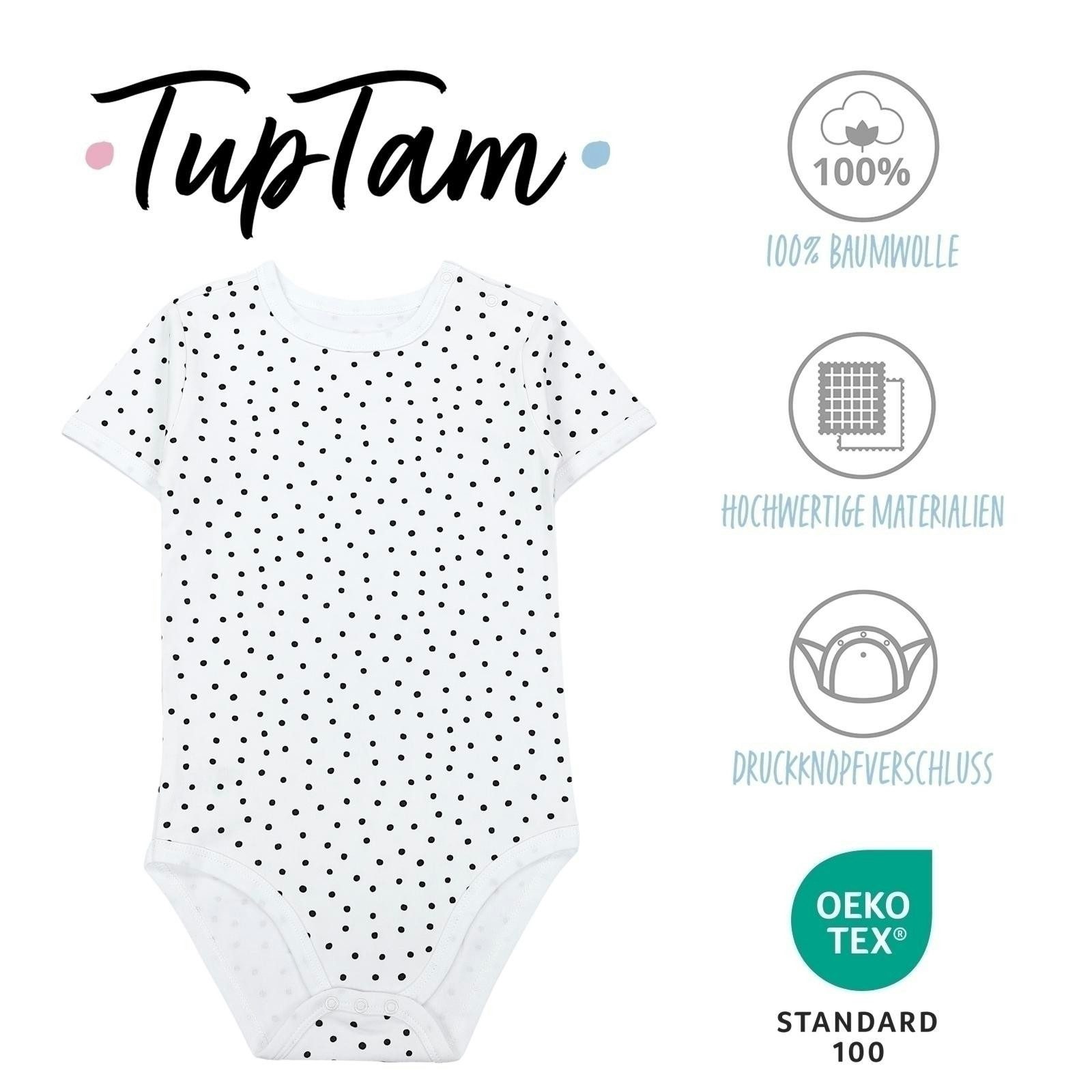 TupTam Kurzarmbody TupTam Kinder Unisex Kurzarm Body Baumwolle 3er Set – Bild 2 von 5