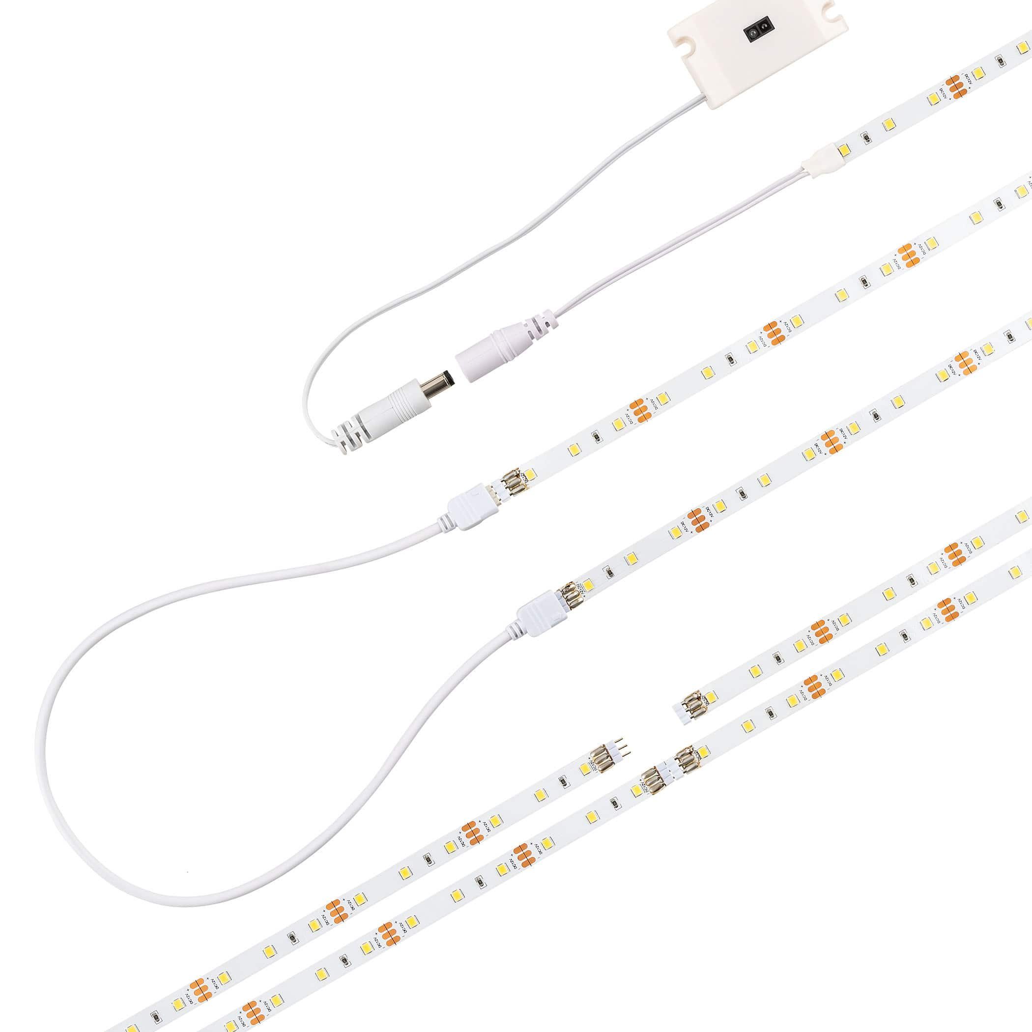 SEBSON Aufbauleuchte LED Lichtleiste 30cm 5er Set, 17W 1250lm warmweiß,  dimmbar (Touch)