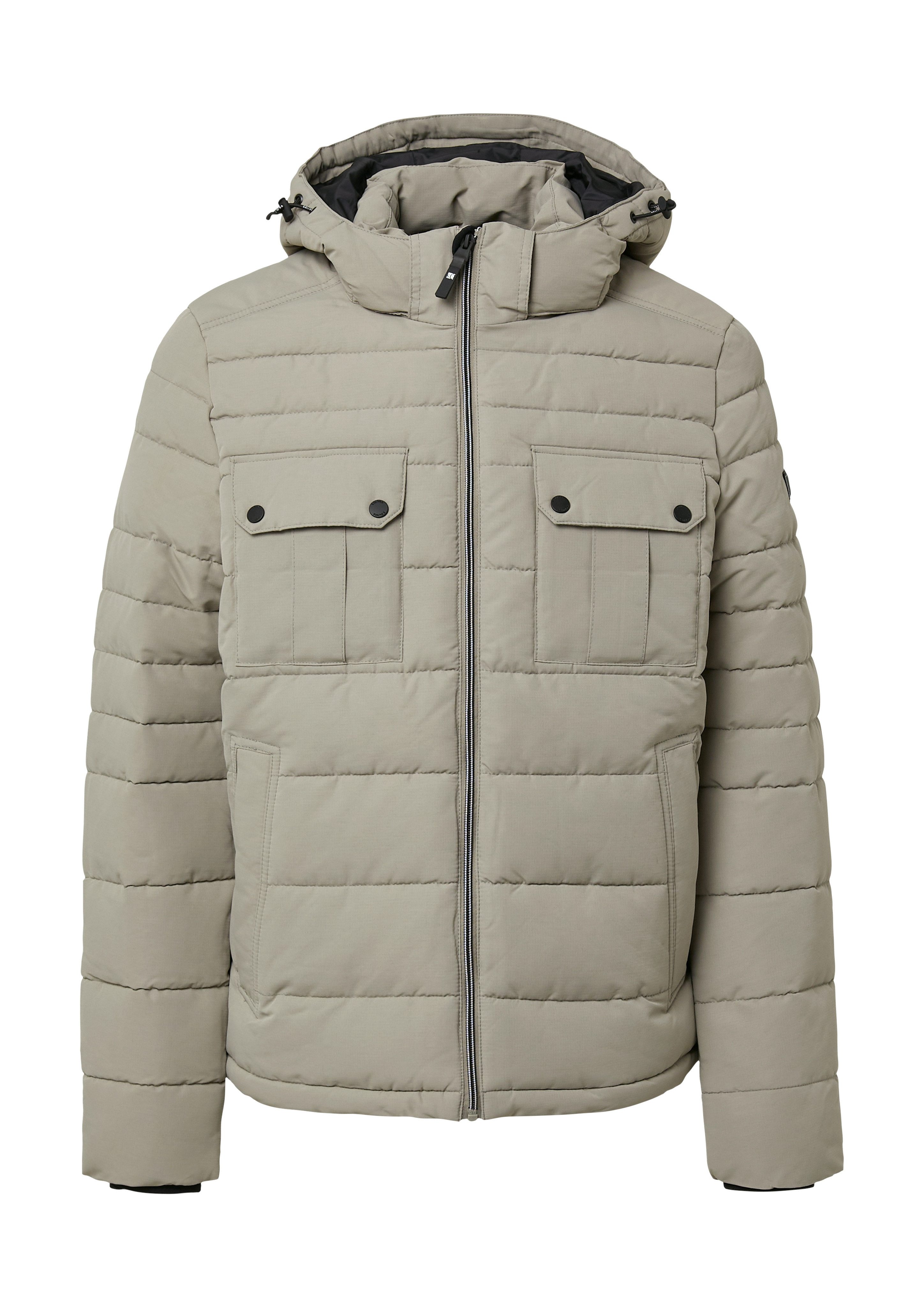 s.Oliver Steppjacke mit Kapuze und Kordelzug