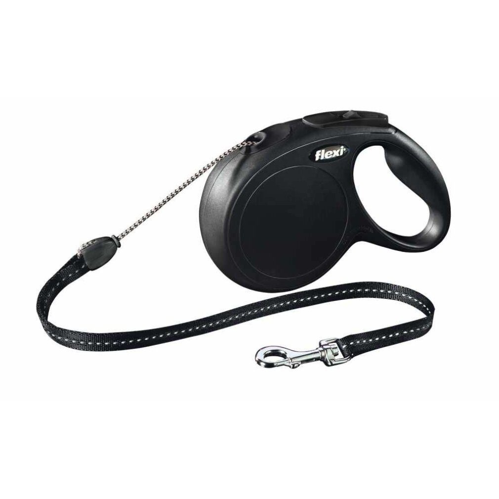 flexi Hundeleine Hundeleine NEW CLASSIC Schwarz Größe M 5 m, (Packung)