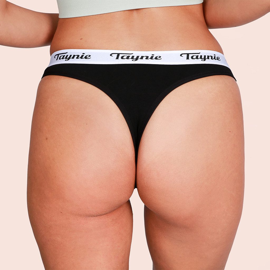 Taynie Periodenslip String active - Periodenunterwäsche leichte Blutung - Damen (1-St., 1er-Pack) Auslaufsichere Periodenunterwäsche / Periodenslip aus Bio Baum – Bild 5 von 5