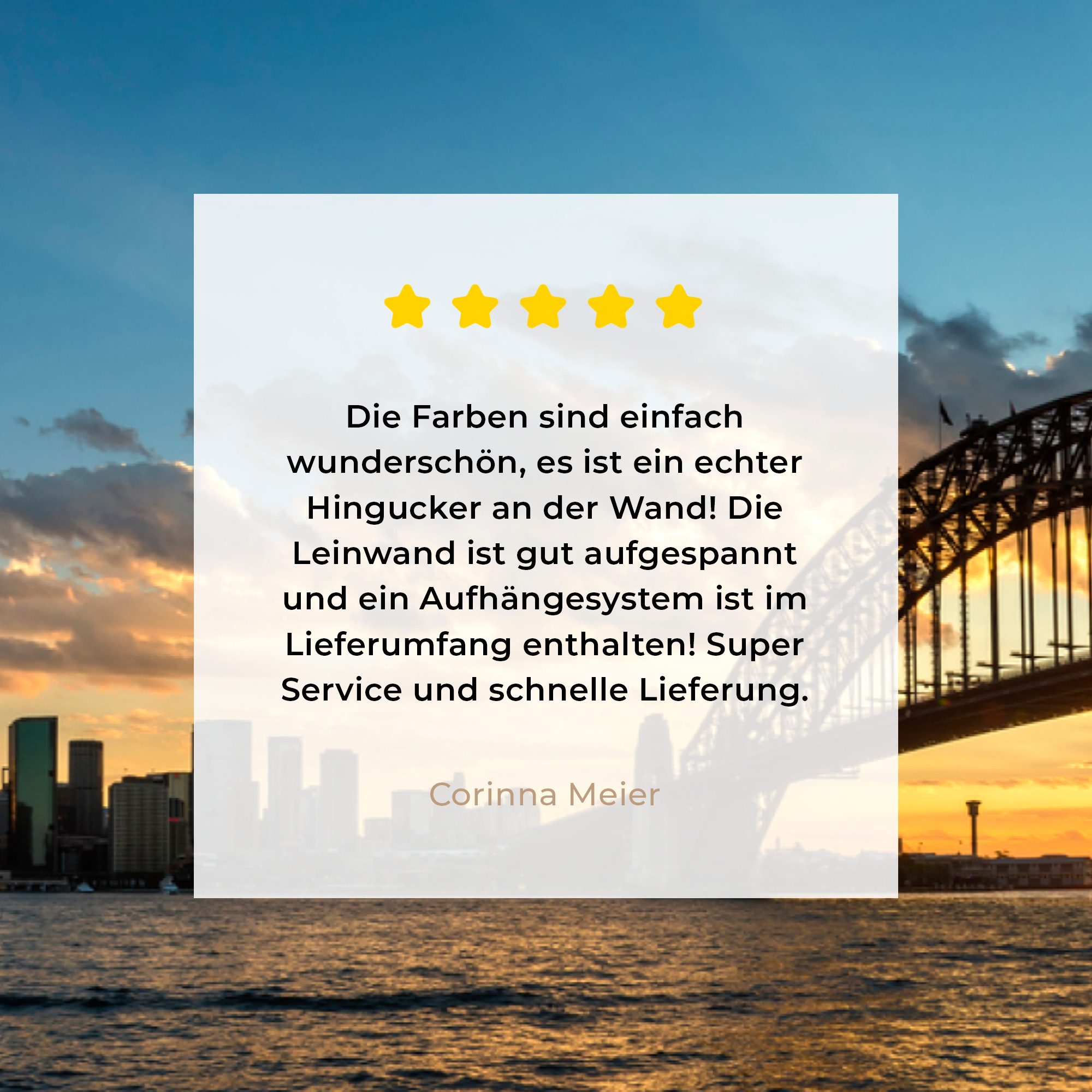 OneMillionCanvasses® Leinwandbild Sonnenstrahlen über der Sydney Bridge, Fotodruck (1 St), Leinwand Bilder Klein, Wand Dekoration Aesthetic 30x20 cm – Bild 5 von 5