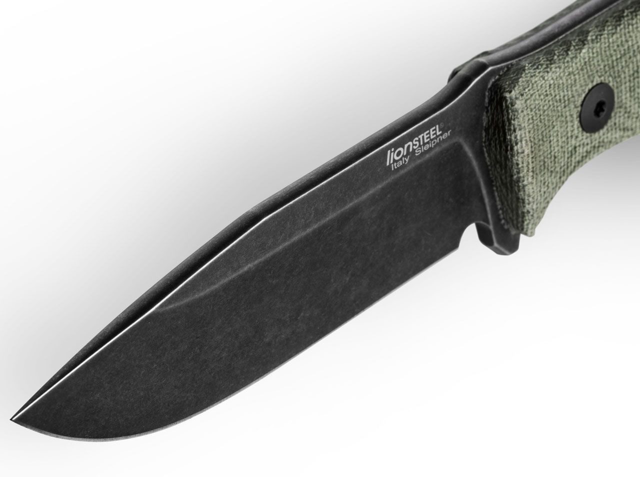 LionSteel Taschenmesser Feststehendes Messer M5 Canvas Black