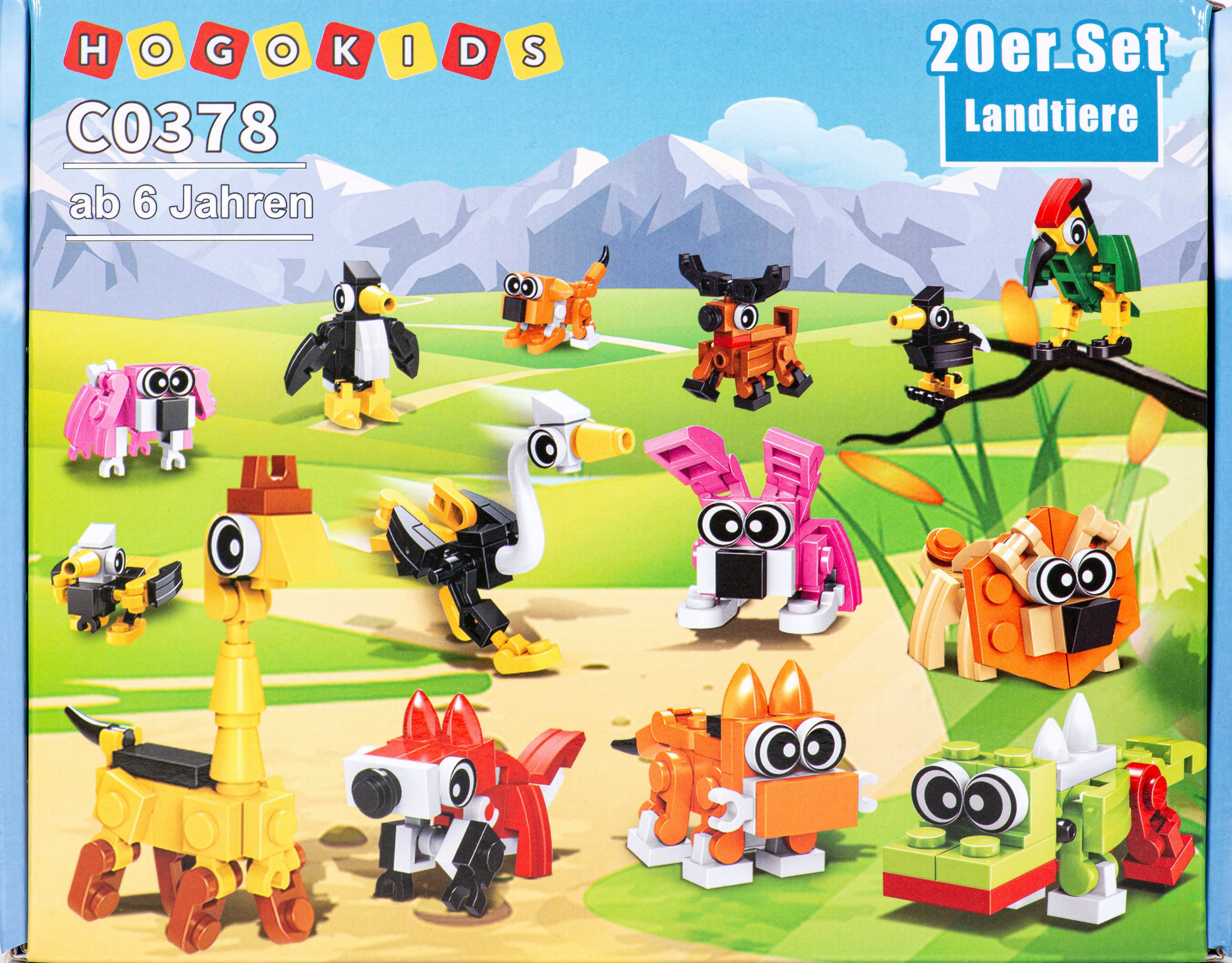ak tronic 20er Set Landtiere (NEU & OVP) Konstruktions-Spielset