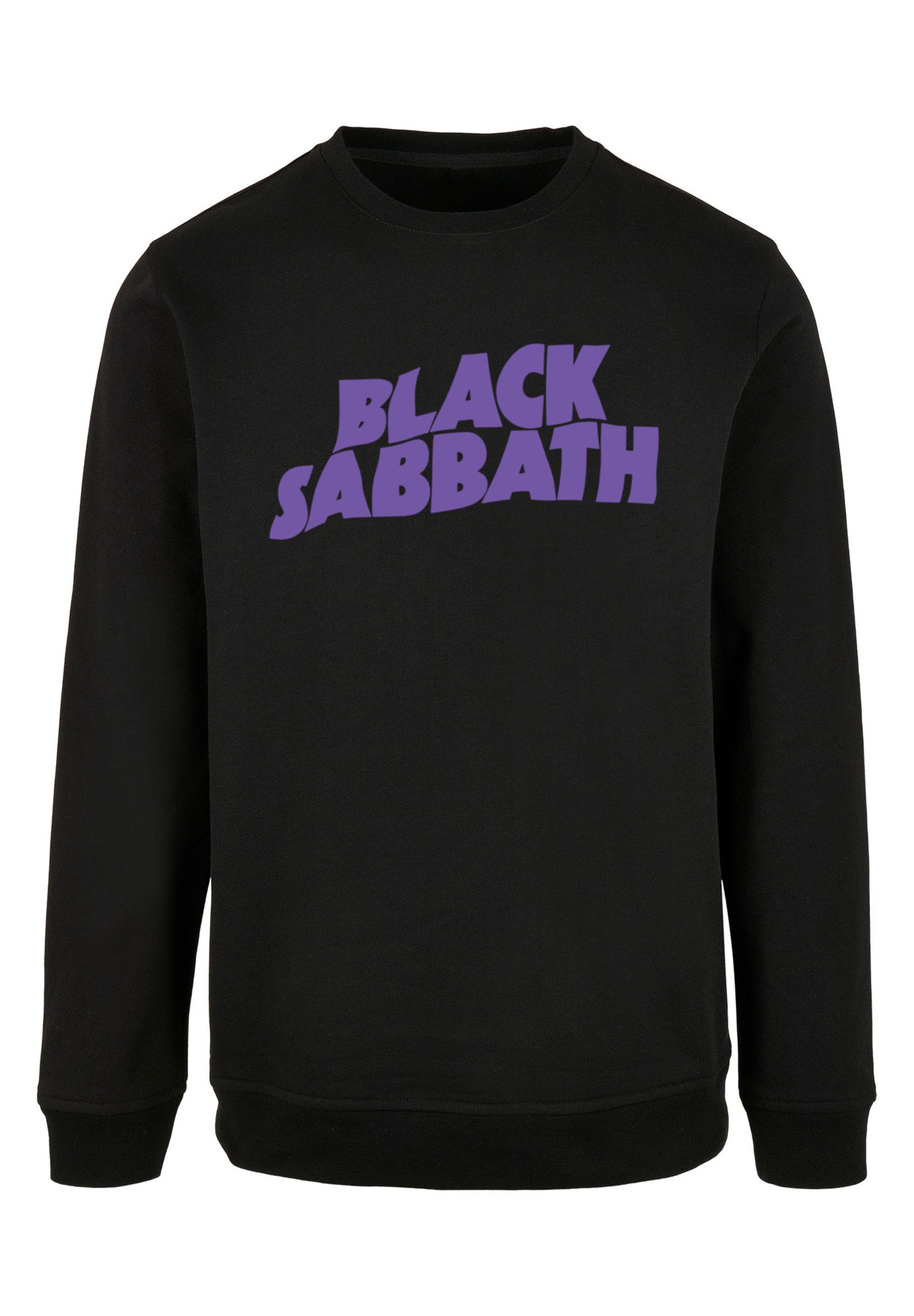 F4NT4STIC Kapuzenpullover Black Sabbath Heavy Black Sabbath Logo Sweatshirt Metal Offiziell lizenziertes Black Print, Band Wavy