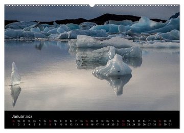 CALVENDO Wandkalender Island - Iceland - Ísland (Premium, hochwertiger DIN A2 Wandkalender 2023, Kunstdruck in Hochglanz)