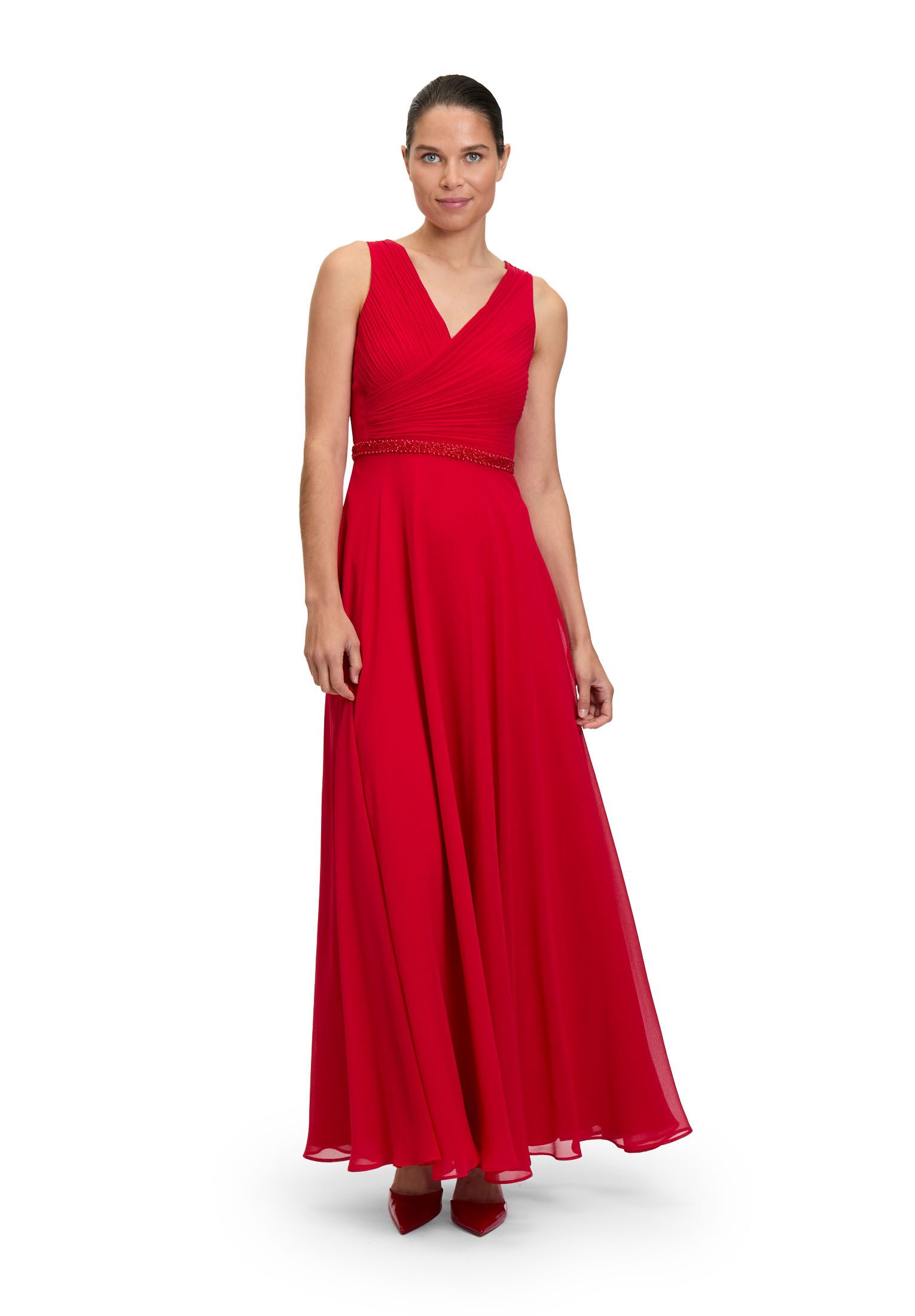 Vera Mont Abendkleid Damen mit Plissee Dekoelemente günstig online kaufen