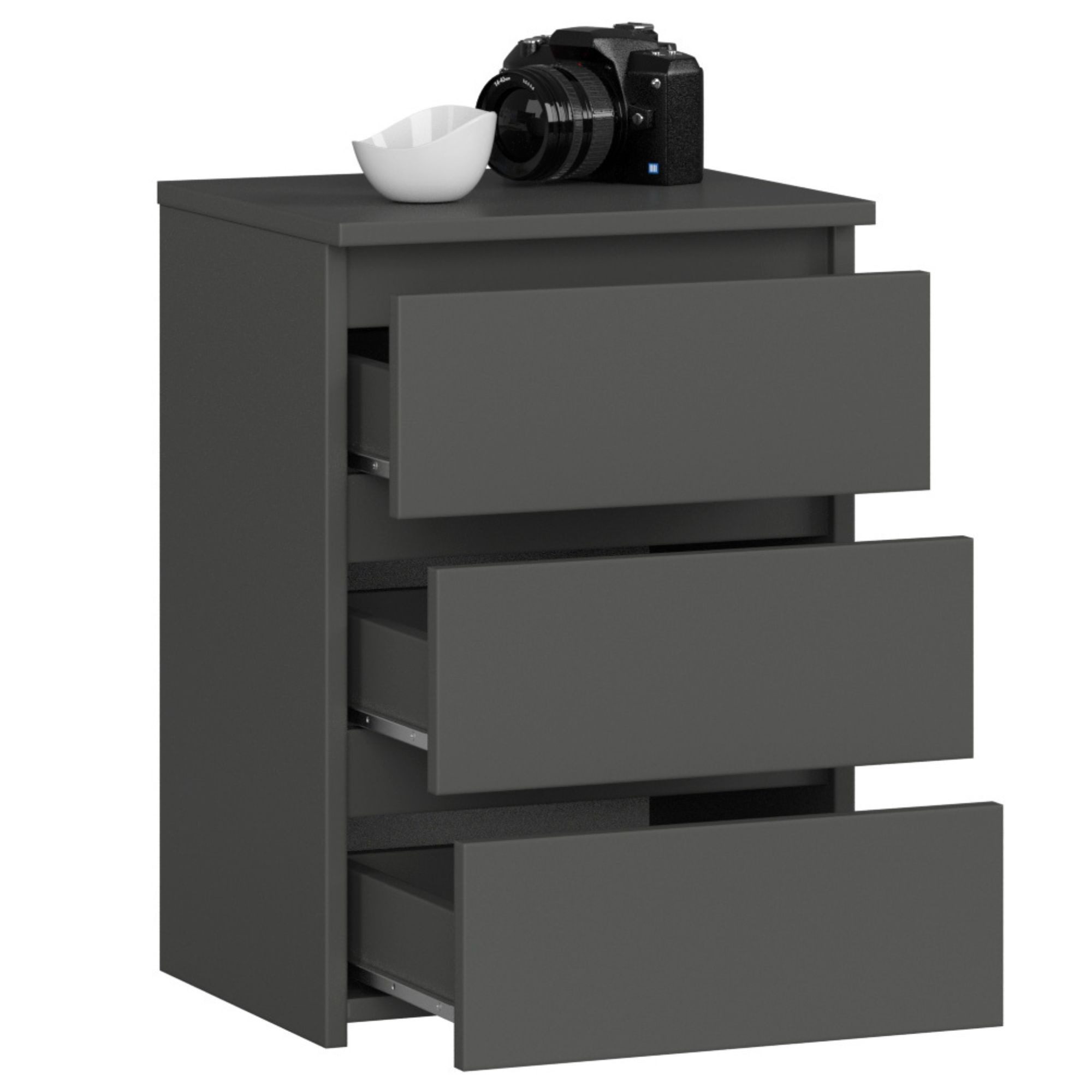 Home Collective Kommode 40 cm breit Holz Highboard Sideboard für Flur Schlafzimmer Wohnzimmer (Mehrzweckschrank Schrank schmal Kommode Schlafzimmer mit Schublad – Bild 2 von 5