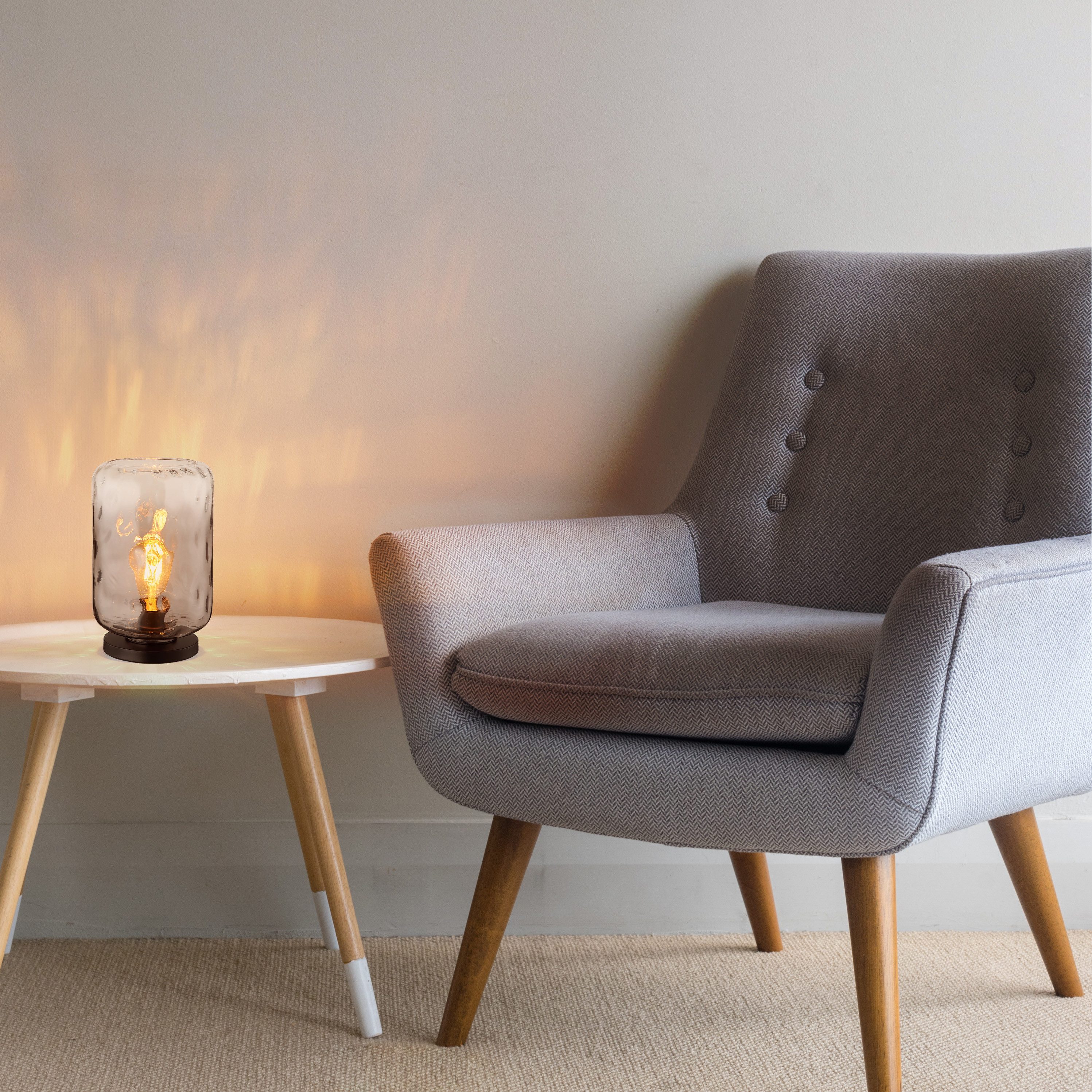 GLOBO LIGHTING Tischleuchte DARINA, ohne Leuchtmittel, Tischlampe/schwarz/W günstig online kaufen