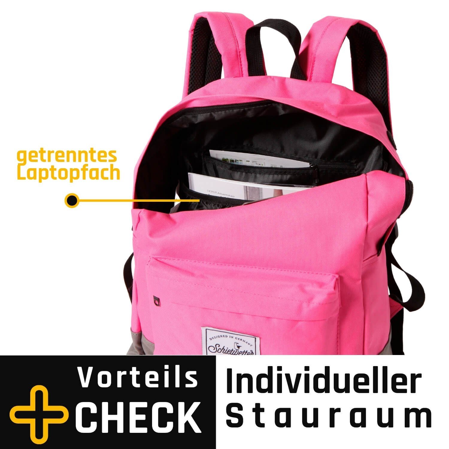 Schietwetter Rucksack Accessoire, chic pink Accessories und praktisch
