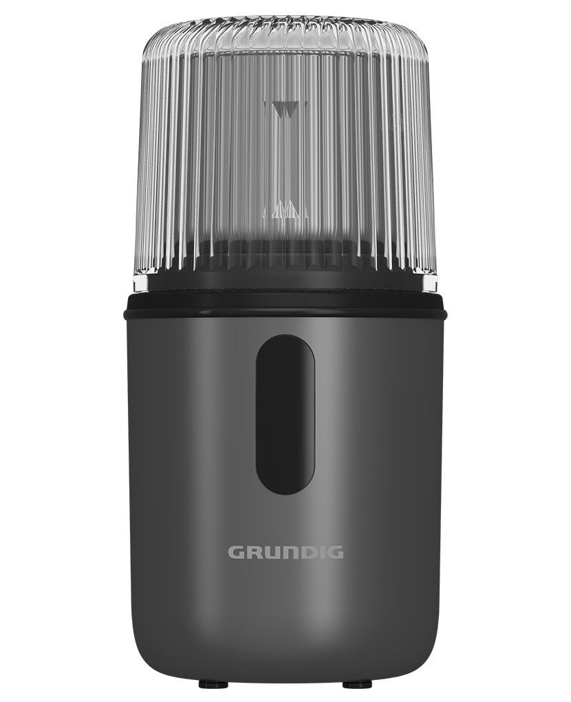 Grundig Kaffeemühle CM 7460, 180 W, Schlagmahlwerk, 55 g Bohnenbehälter, Schlagmahlwerk und Mahlschale aus Edelstahl, 4-fach Edelstahlmesser