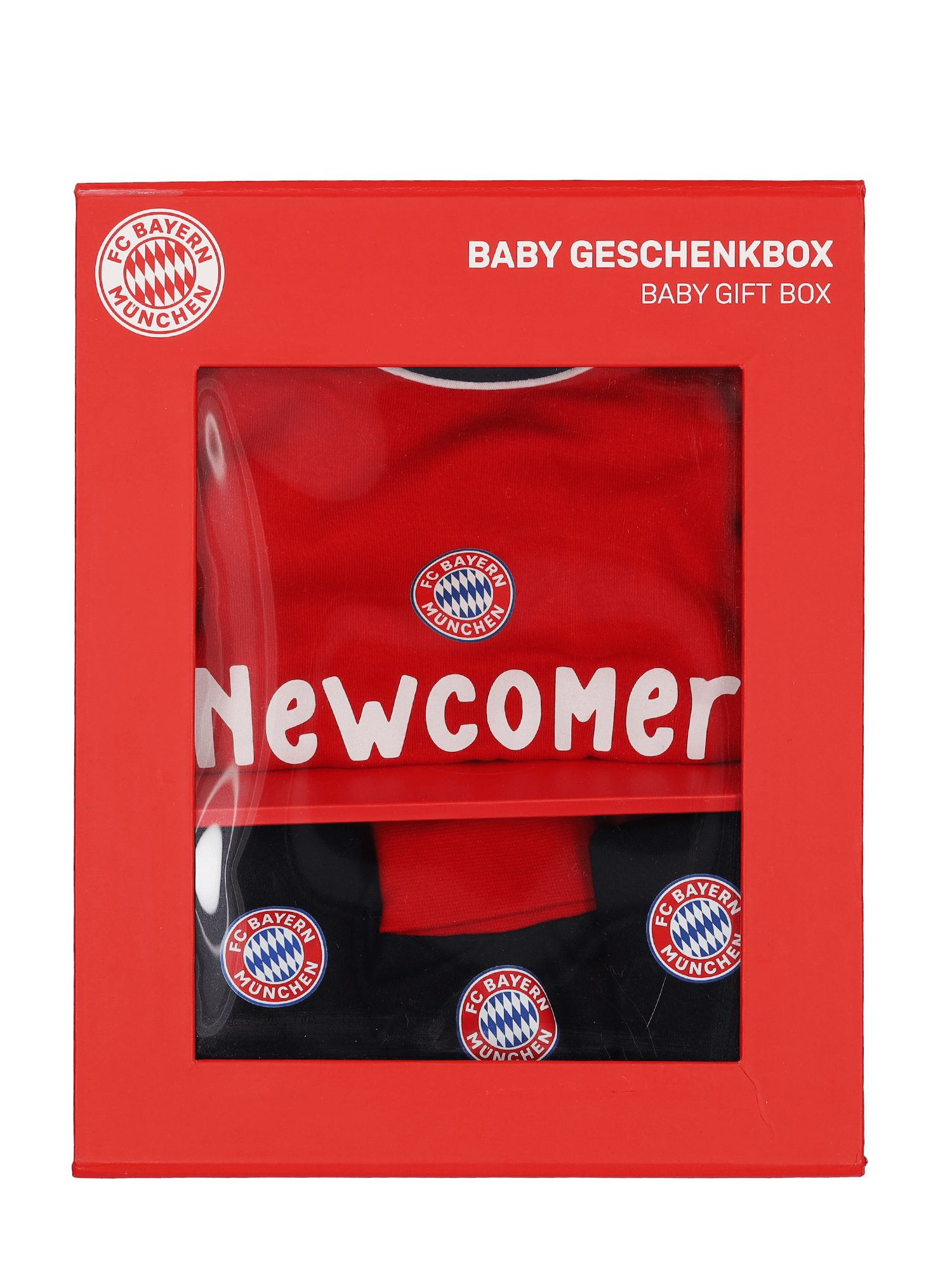 FC Bayern München Body FC Bayern München, Geschenkbox, Baby, Newcomer, Unisex, Rot