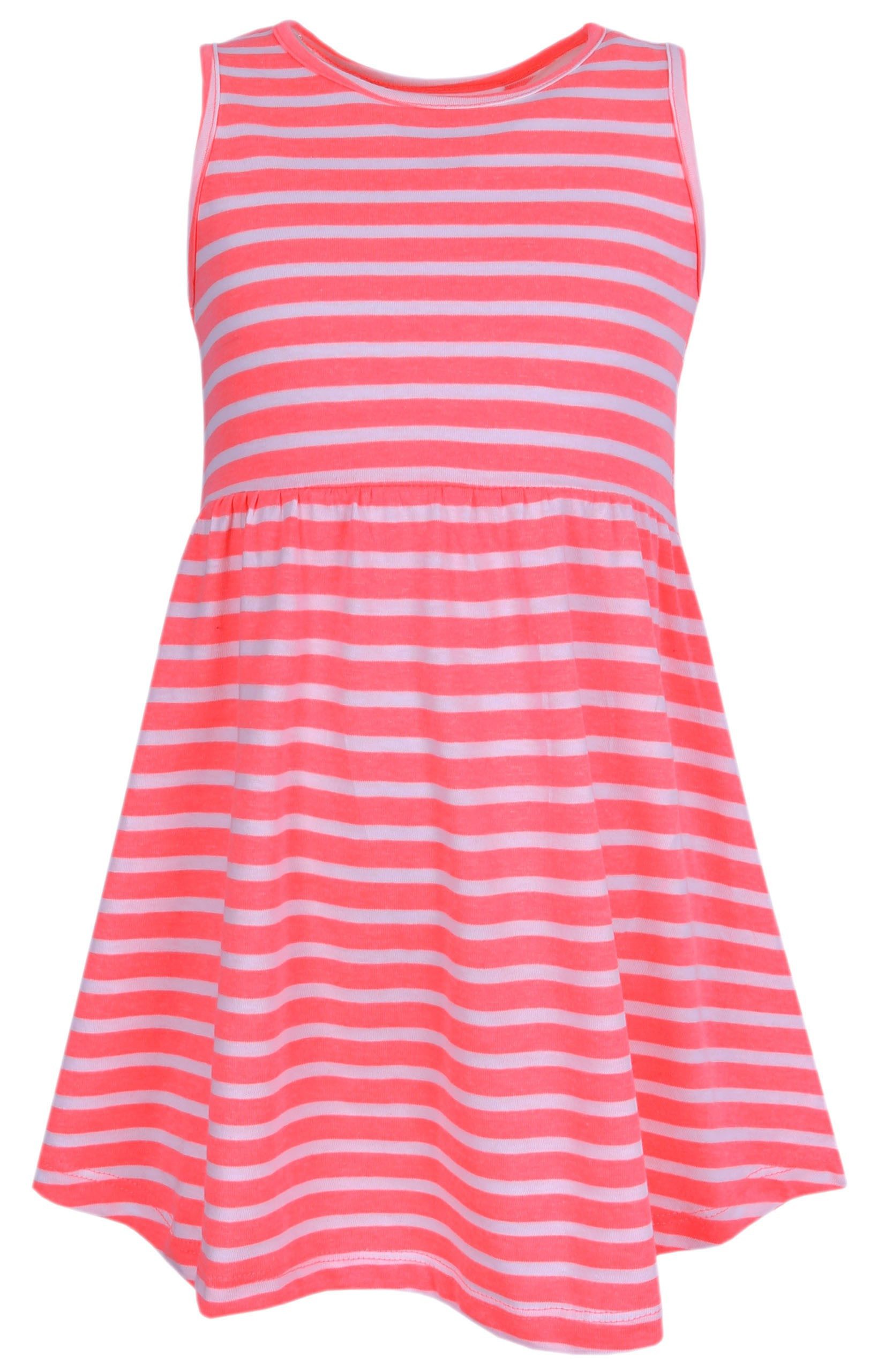 Sarcia.eu Sommerkleid Neonfarbenes gestreiftes Kleid YD 18-24 Monate