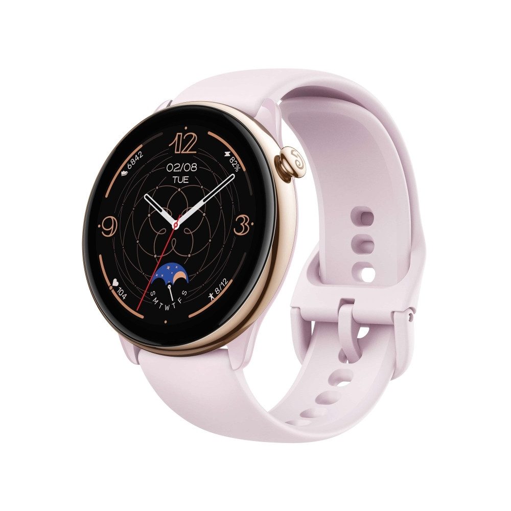 Amazfit Amazfit GTR Mini A2174 Smartwatch in Rosa. Smartwatch (Zepp OS), Smartwatch in elegantem Rosa, Elegantes Design in Rosa