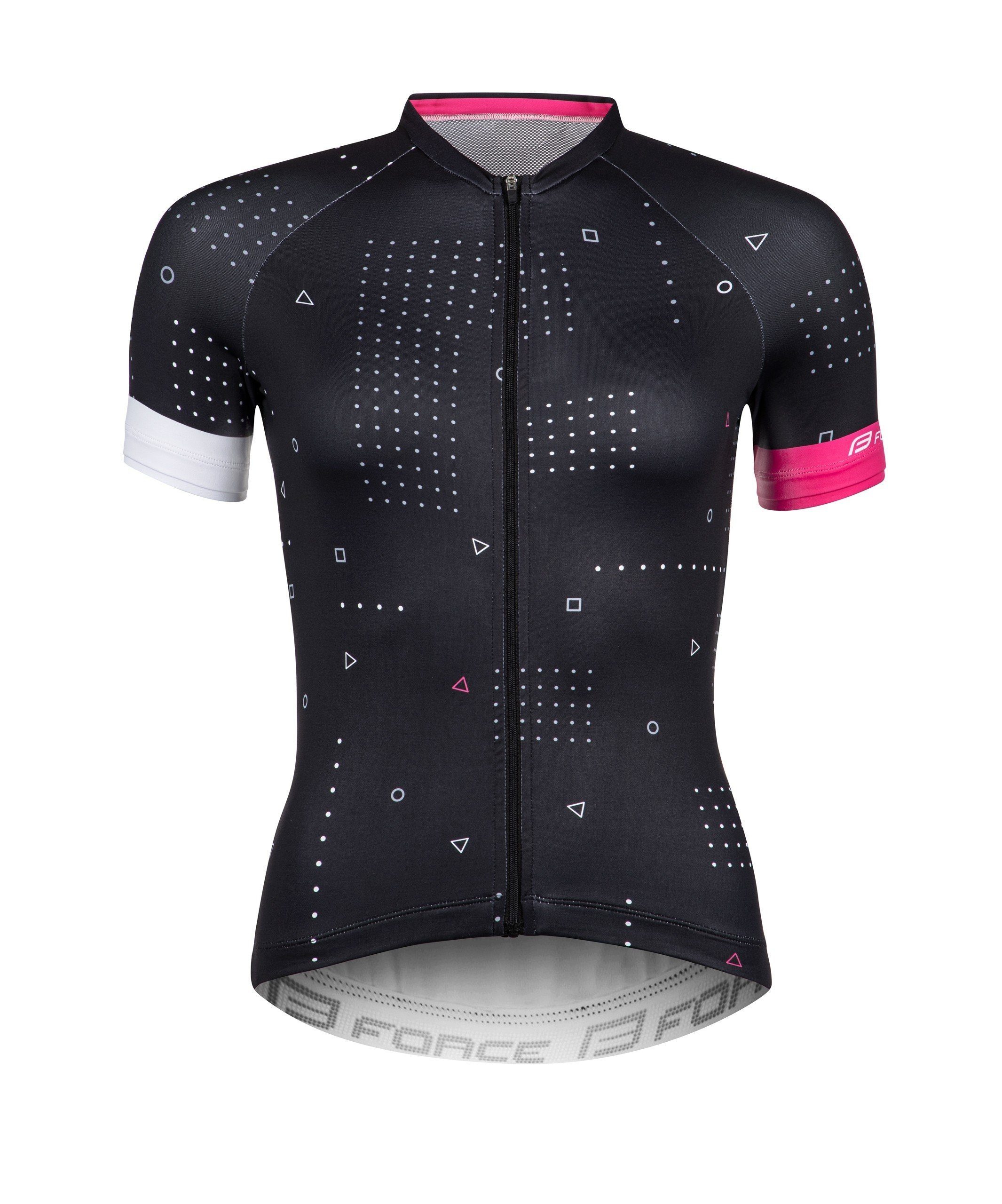 FORCE Radtrikot Jersey Jacke FORCE GAME schwarz rotweiss %%% *