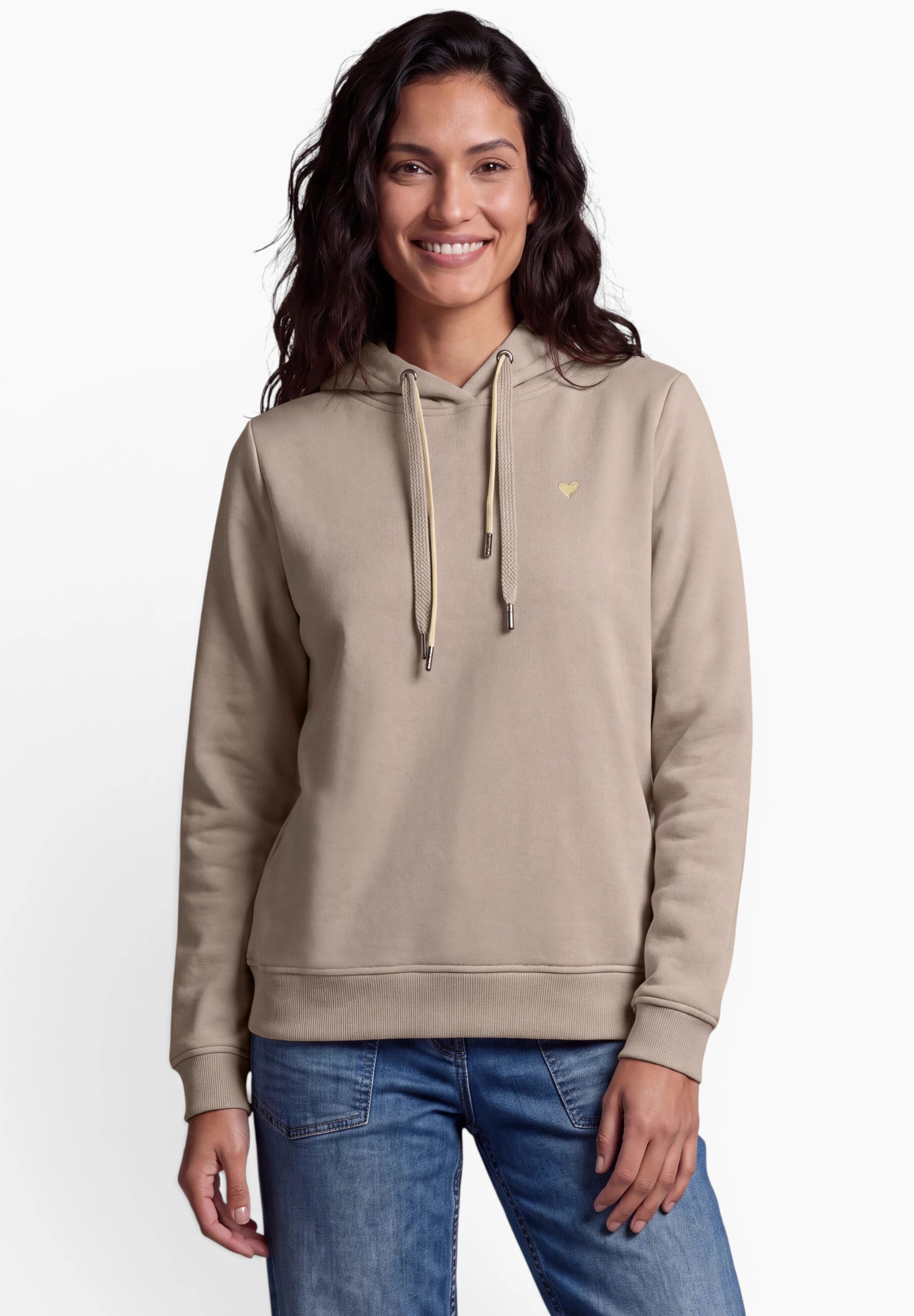 CECIL Hoodie im soften Baumwoll-Mix