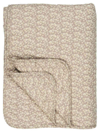 Tagesdecke Decke Quilt Tagesdecke Überwurf Malve mit Blumen 180x130cm Ib Laursen, Ib Laursen