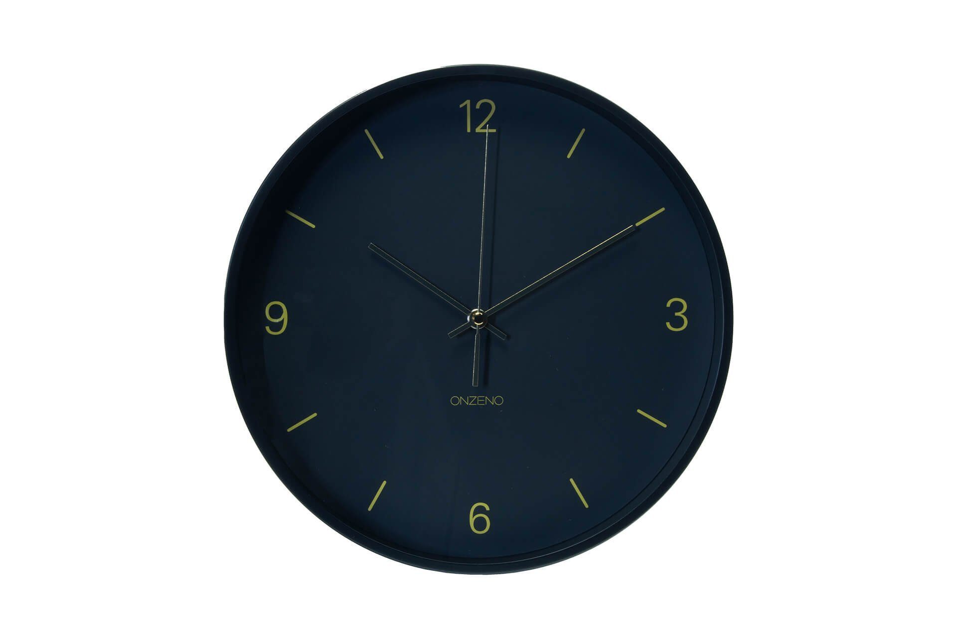 ONZENO Wanduhr THE SHIMMERING. 30x30x4.5 cm (handgefertigte Design-Uhr)