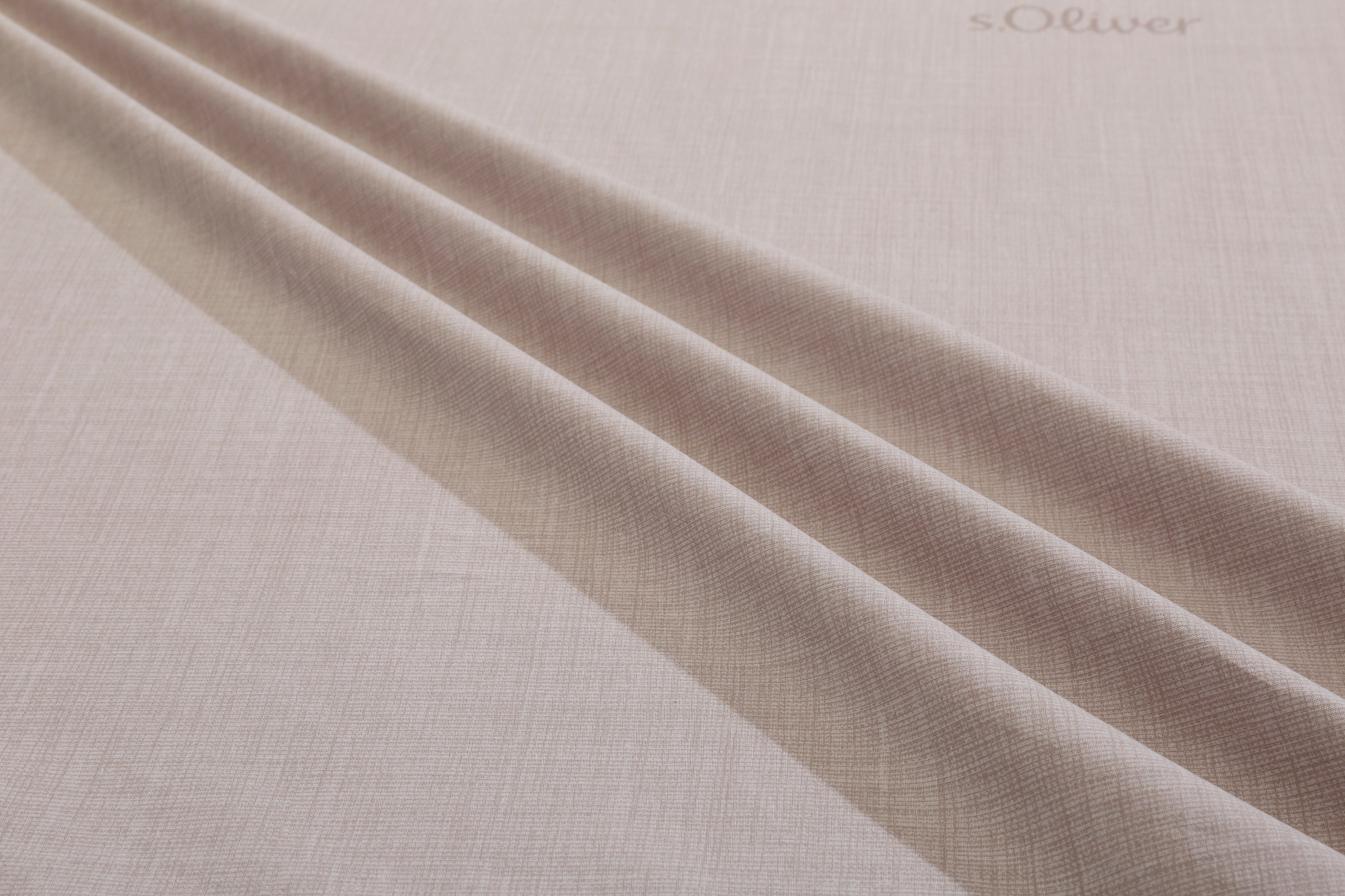 s.Oliver Wendebettwäsche MELINDA mit feiner Melange-Struktur, Baumwolle, Renforcé, 2 teilig, Markenbettwäsche mit GRATIS-Zugabe: 2x Kissenhülle, mit Reißverschluss