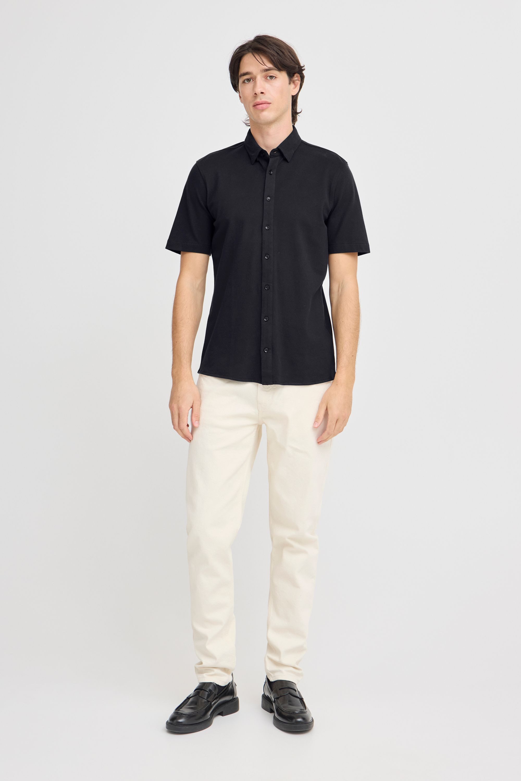 Casual Friday Kurzarmhemd CFFolke Kurzärmliges Hemd aus Pique Material
