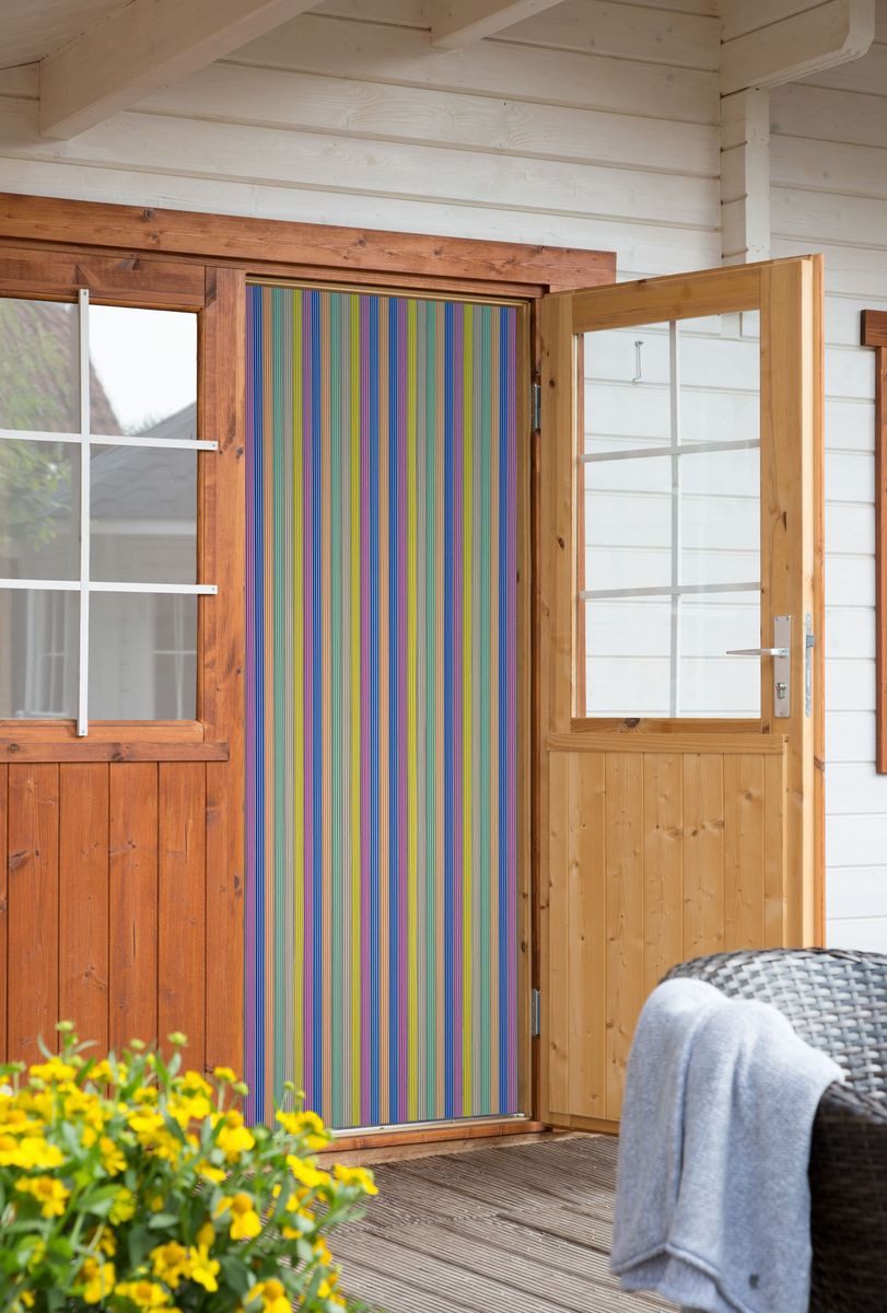 CONACORD Insektenschutz-Vorhang Decona Brillant Streifenvorhang bunt, 90 x 200 cm, PVC - hohe Stranganzahl